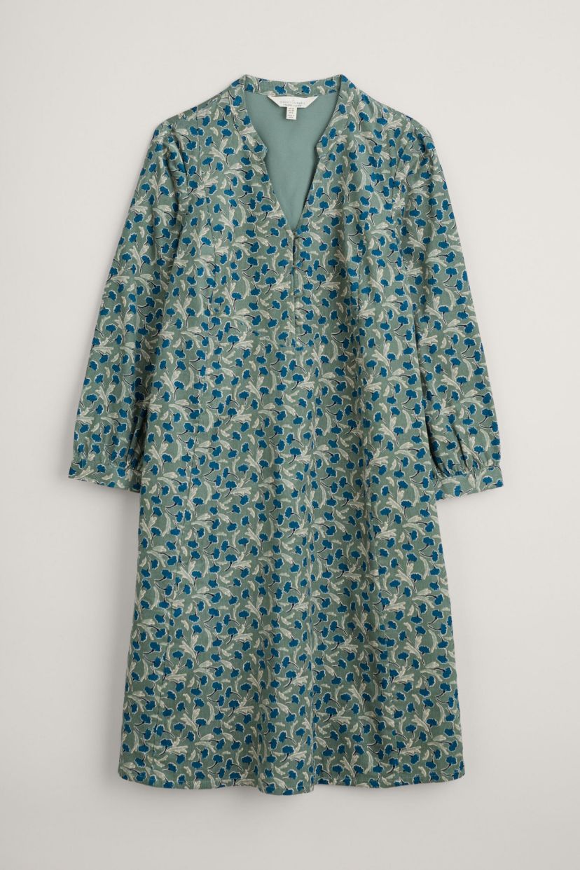 Diarist Needlecord Dress Green