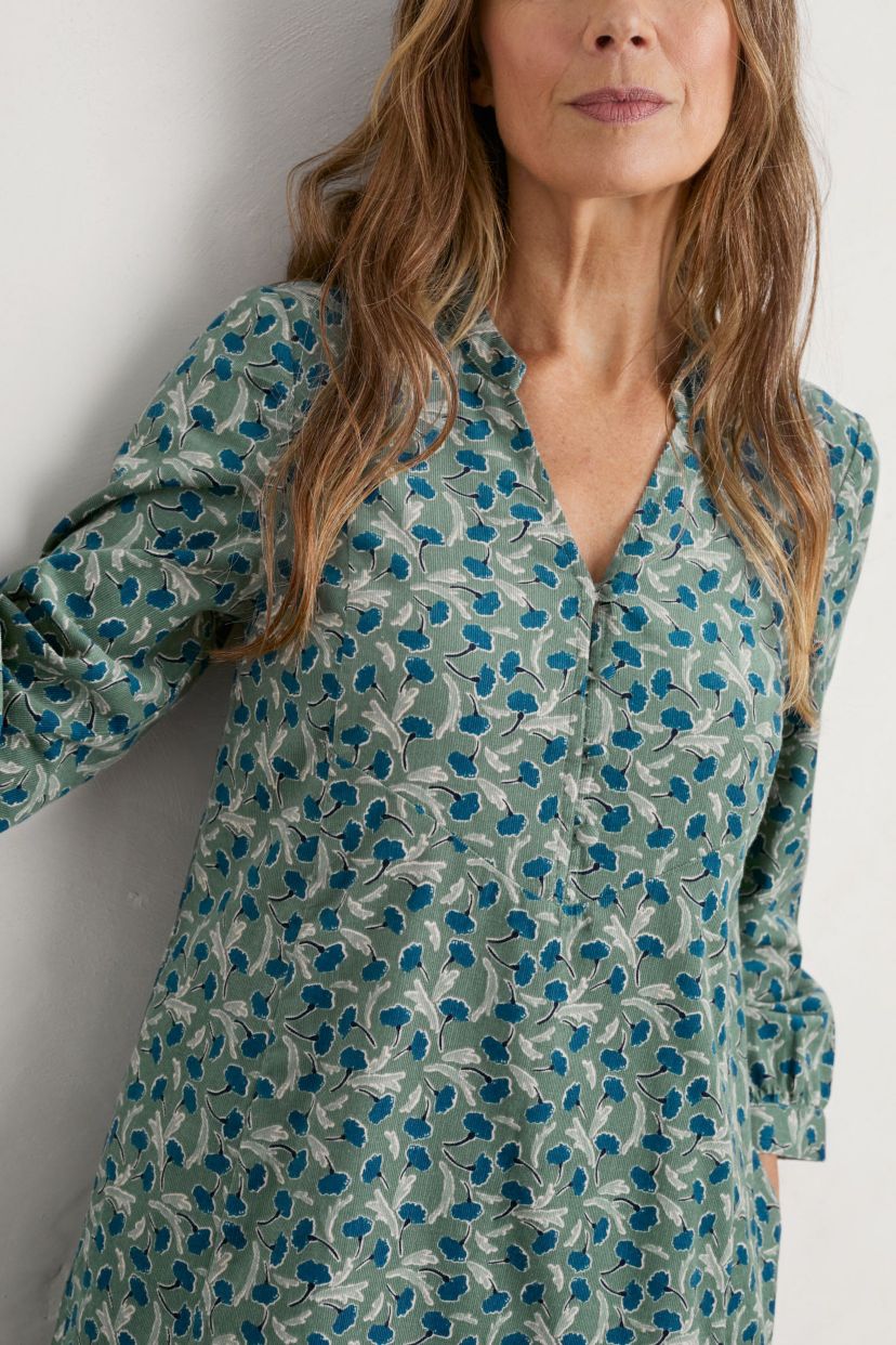 Diarist Needlecord Dress Green