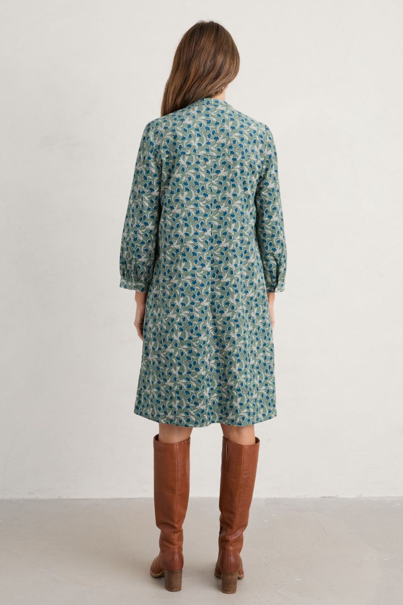 Diarist Needlecord Dress Green