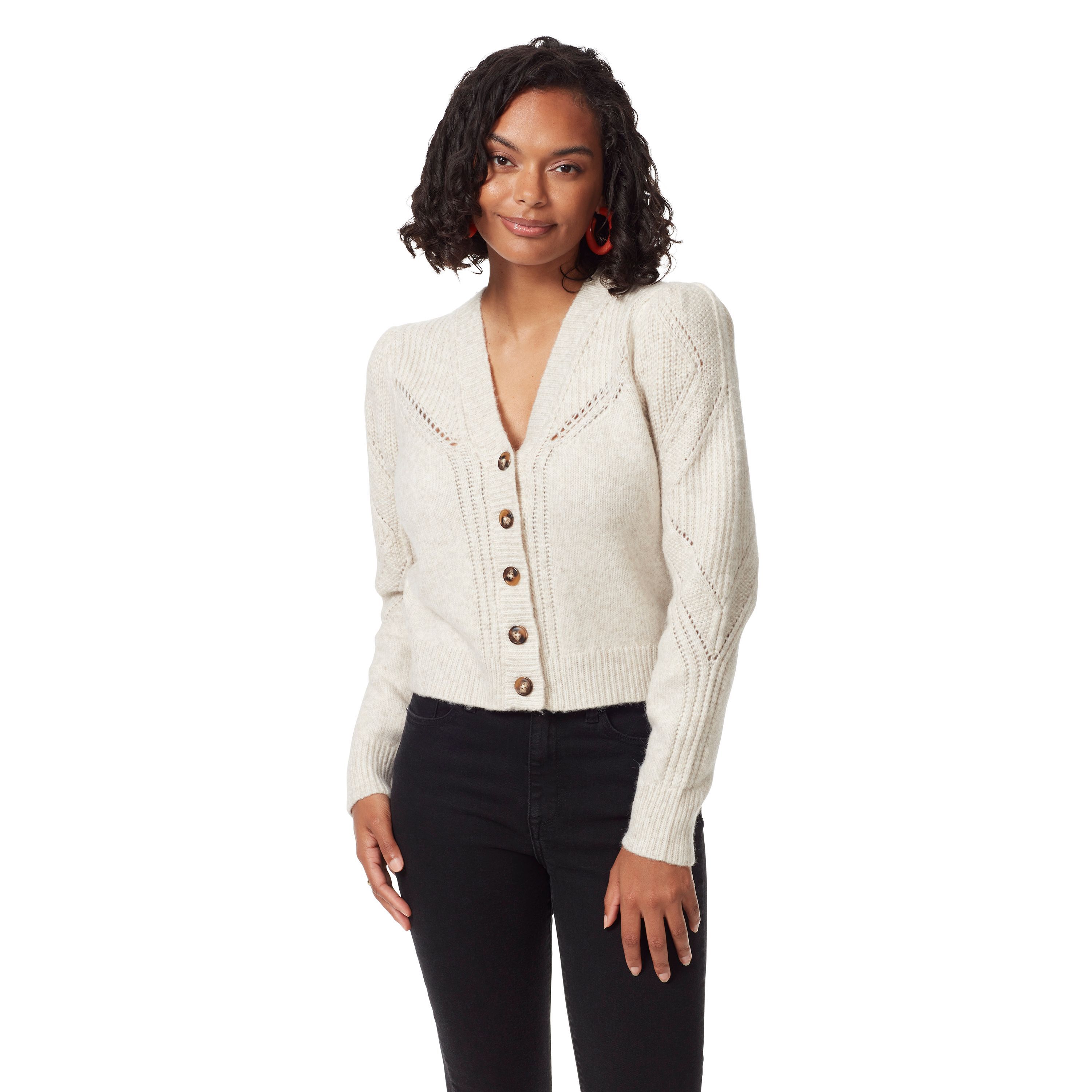 JULIETTA PUFF SLEEVE CARDIGAN