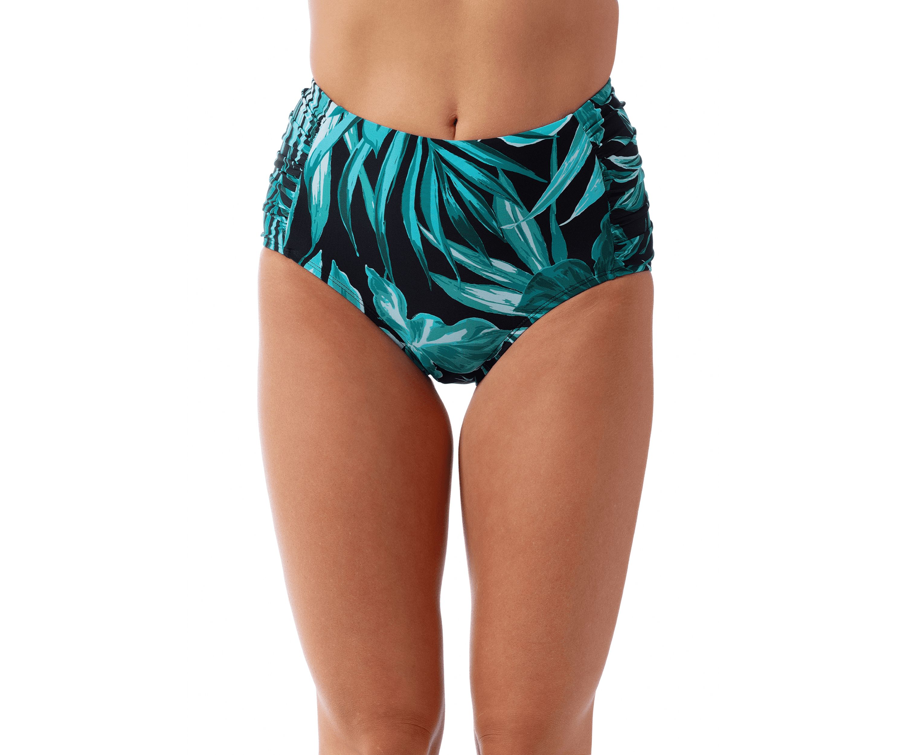 Bold Paradise Shirred Swim Briefs
