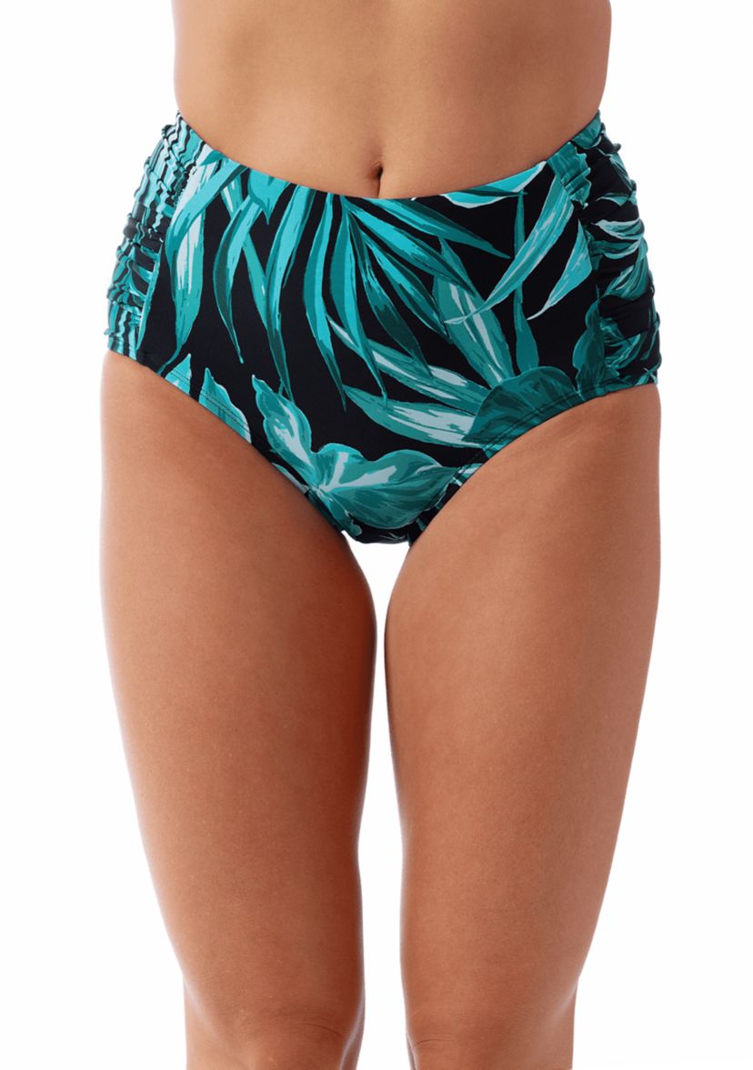Bold Paradise Shirred Swim Briefs
