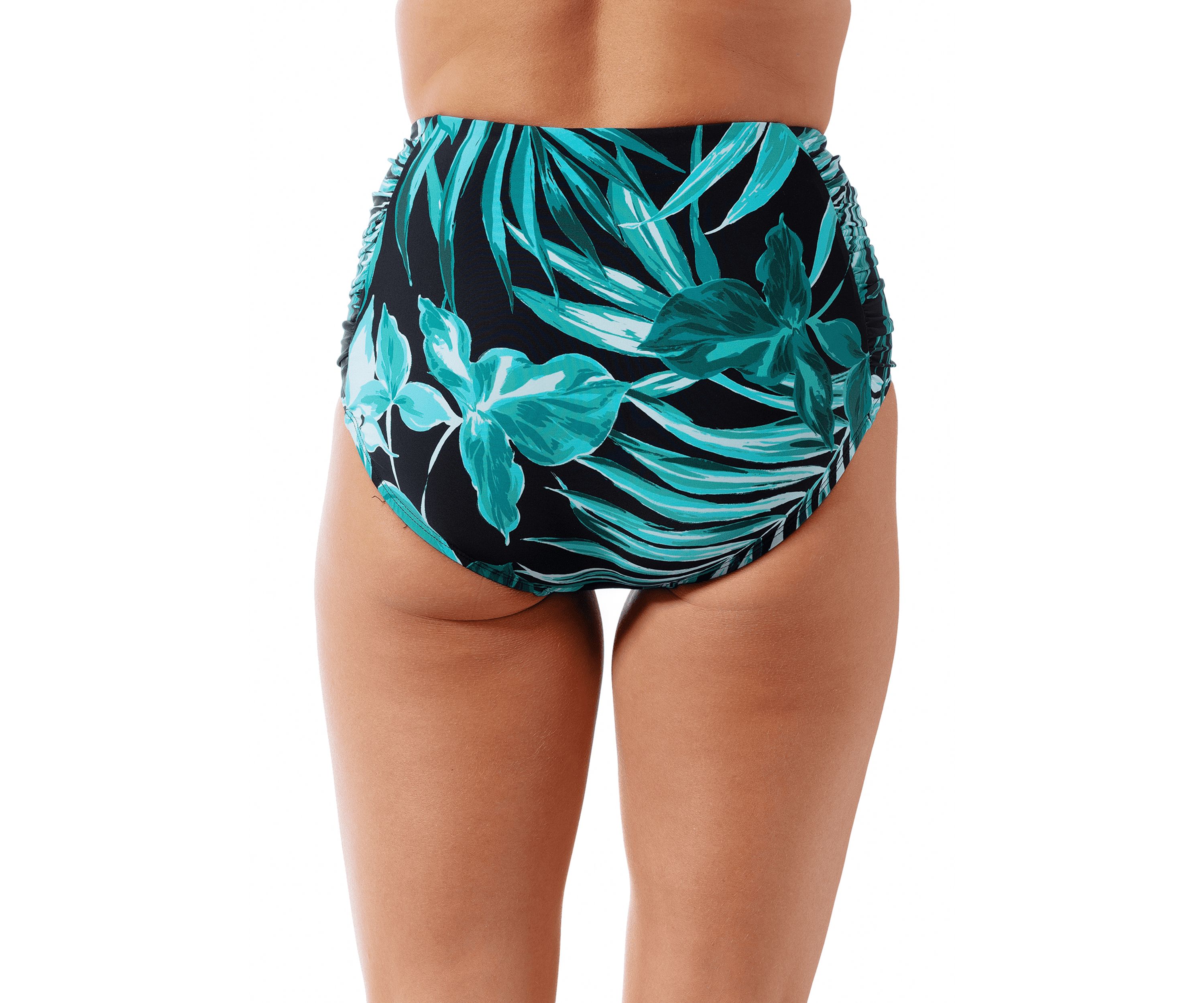Bold Paradise Shirred Swim Briefs