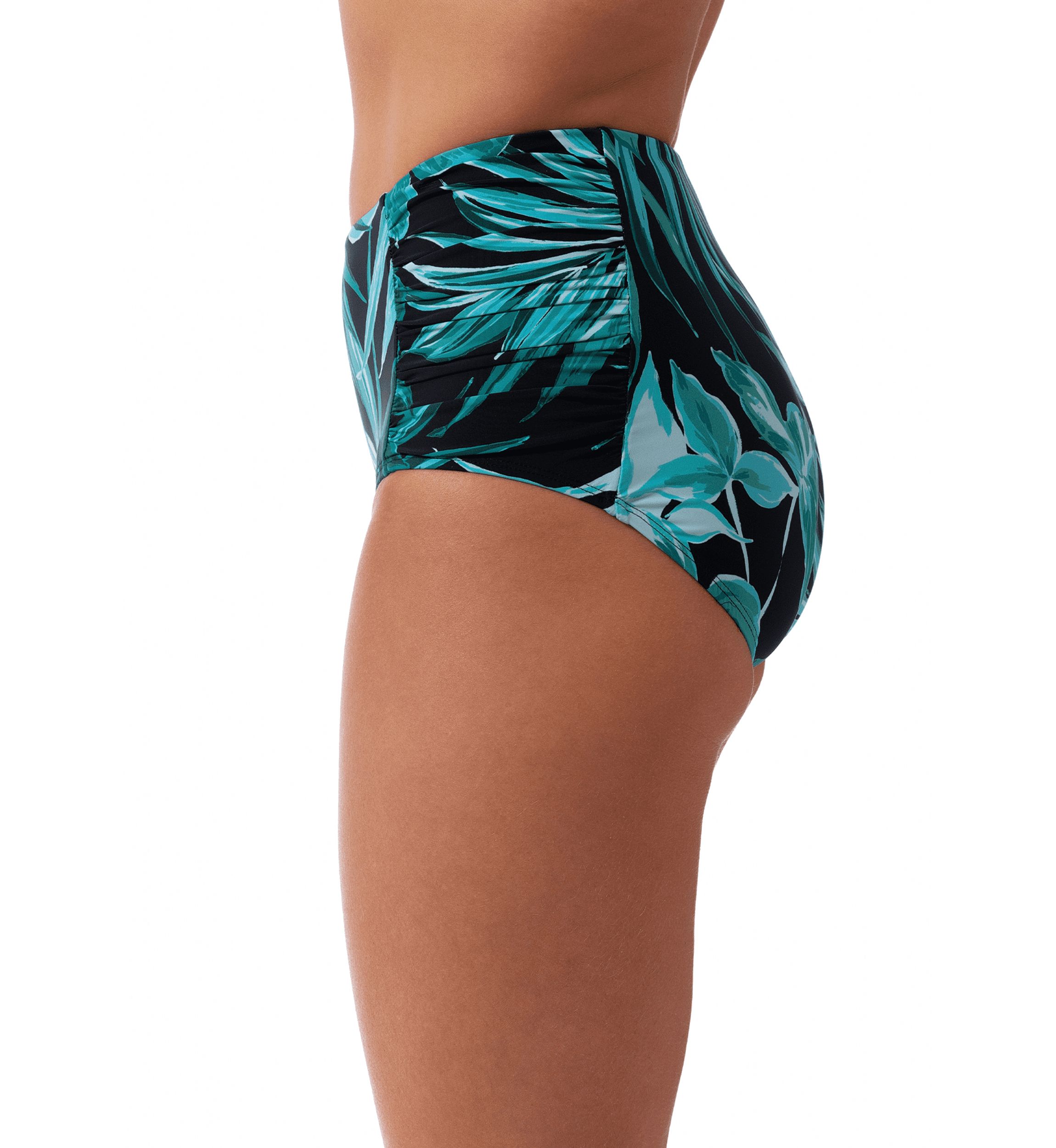 Bold Paradise Shirred Swim Briefs