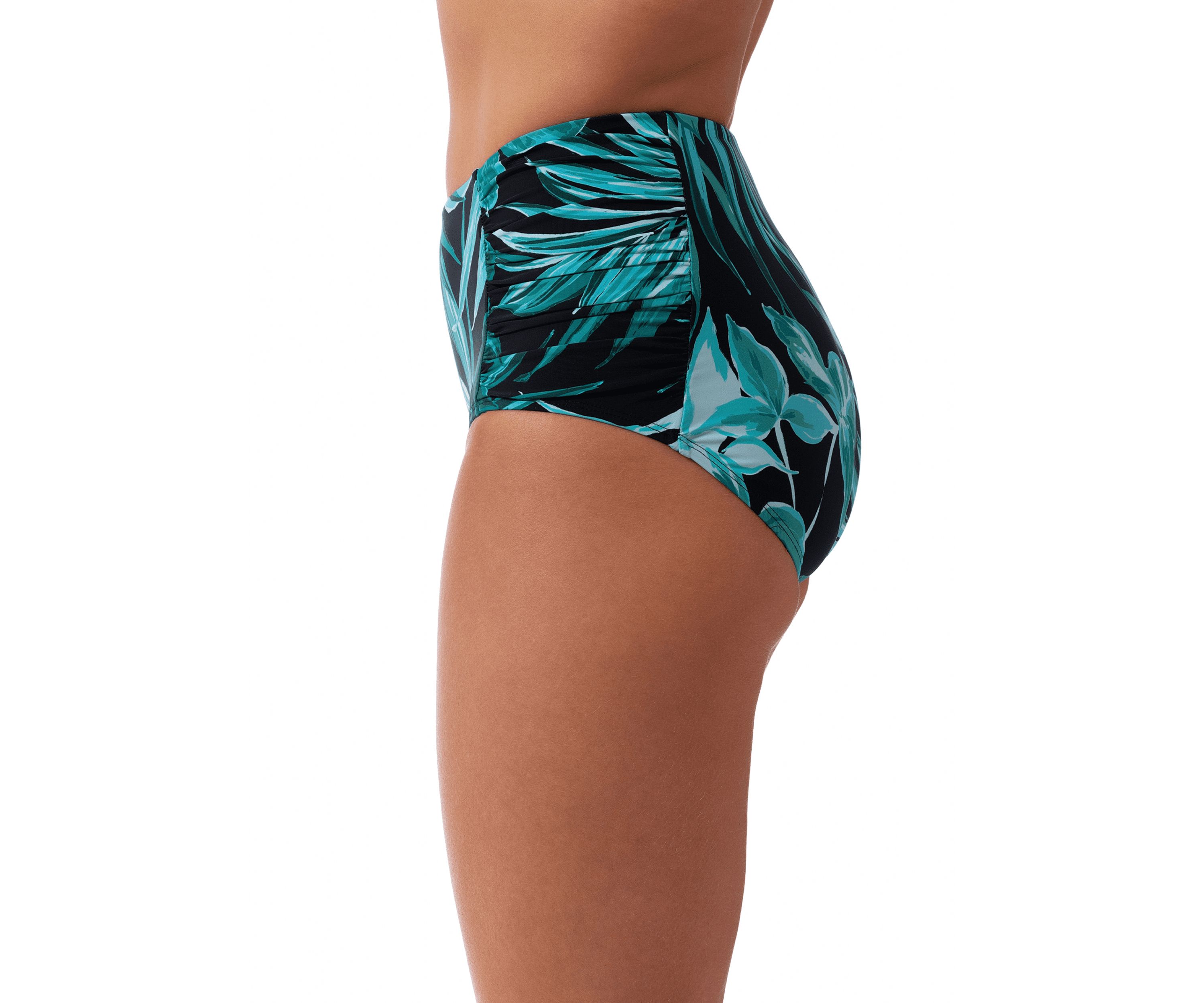 Bold Paradise Shirred Swim Briefs