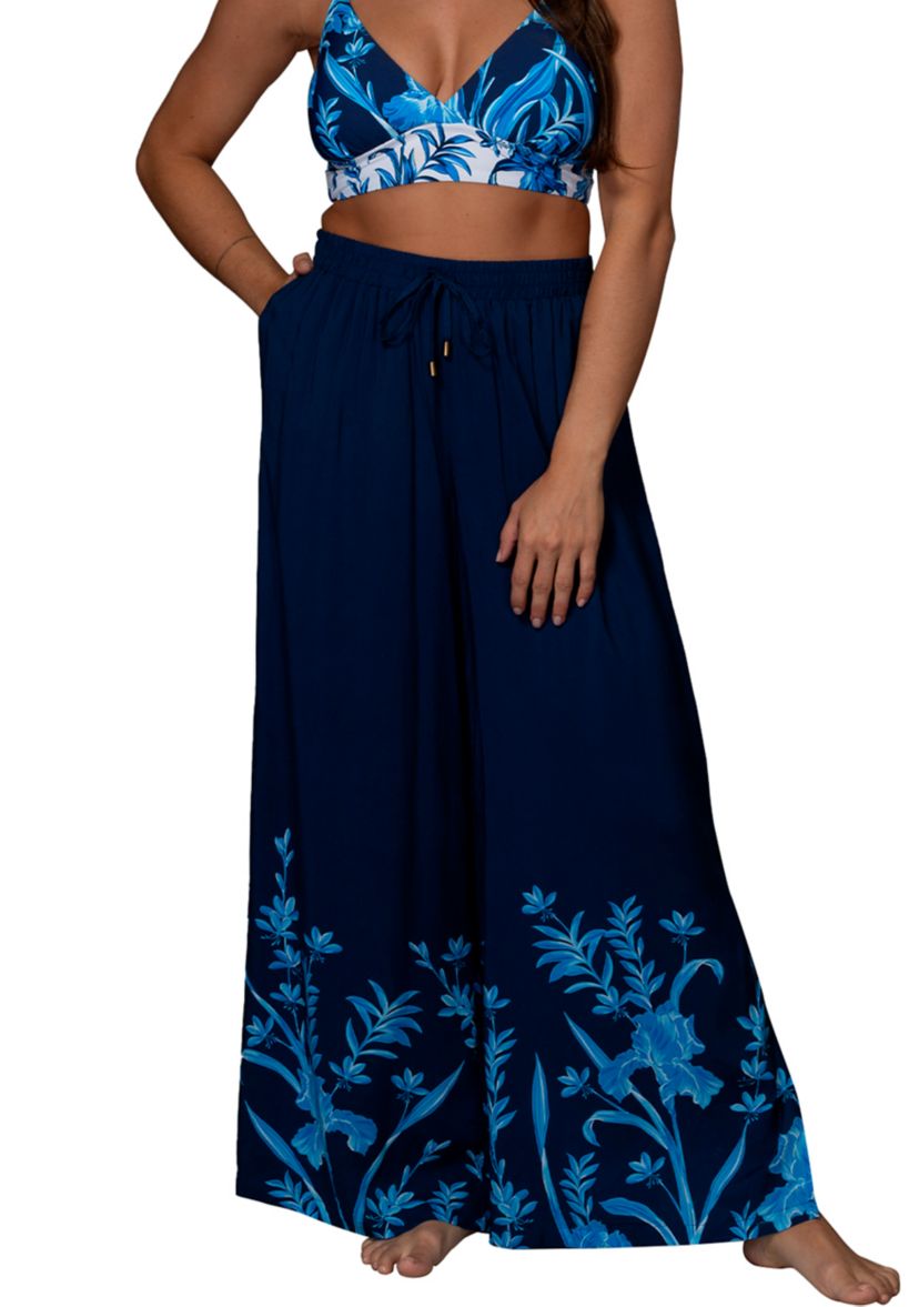 Botanical Bloom Swim Cover Up Pants