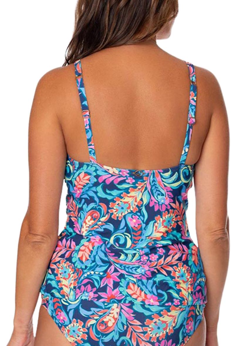 Jantzen Artissan Audrey Drape Tankini Top | Belk