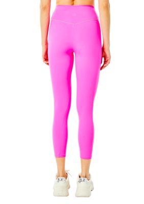 RBX Activewear Women's Size S Pink, Orange, Grey Striped Yoga Pants  Leggings