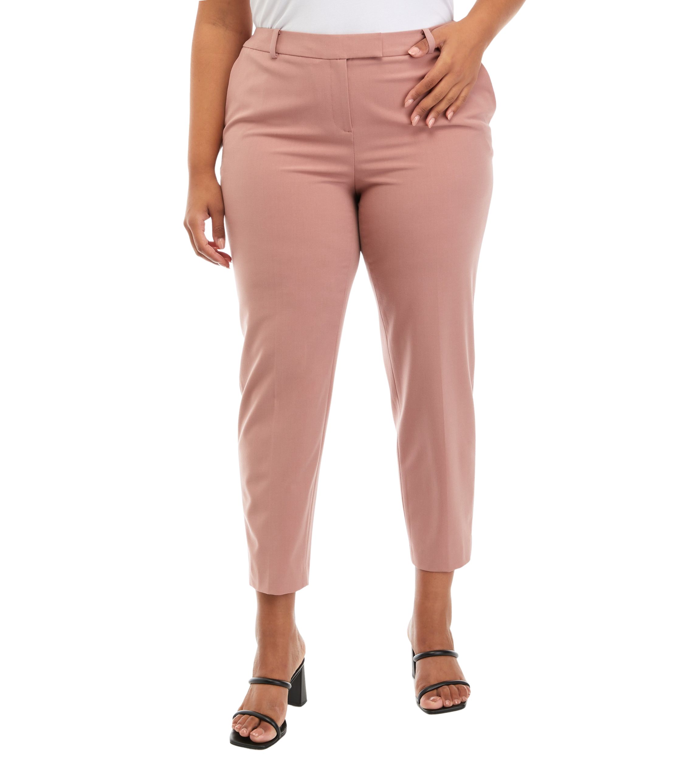 Plus Size Stretch Slim Ankle Pants