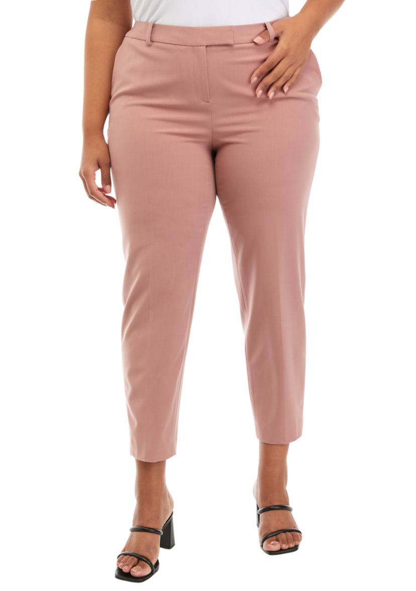 Plus Size Stretch Slim Ankle Pants