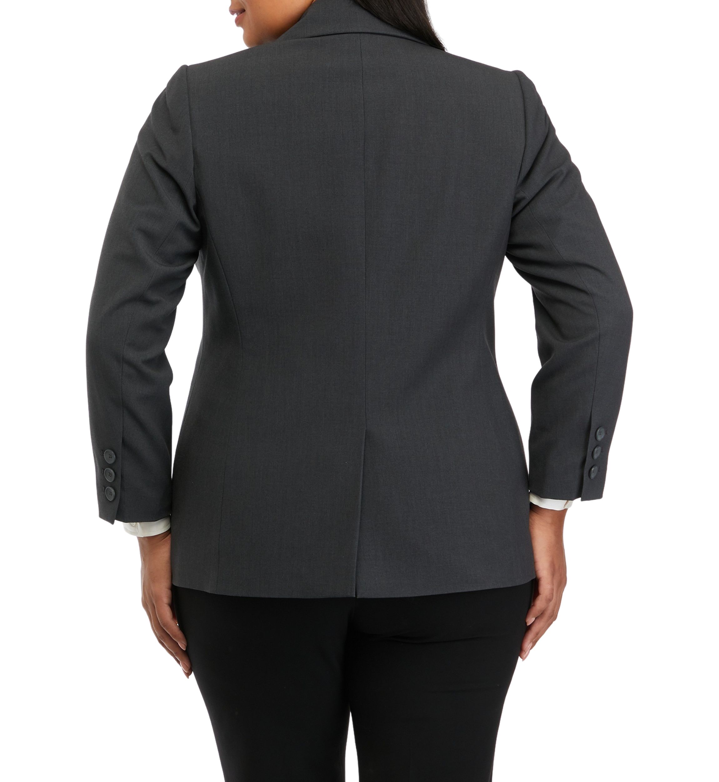 Plus Size Notch Collar Jacket