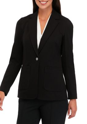 THE LIMITED Women's Compression One Button Patch Pocket Jacket | belk