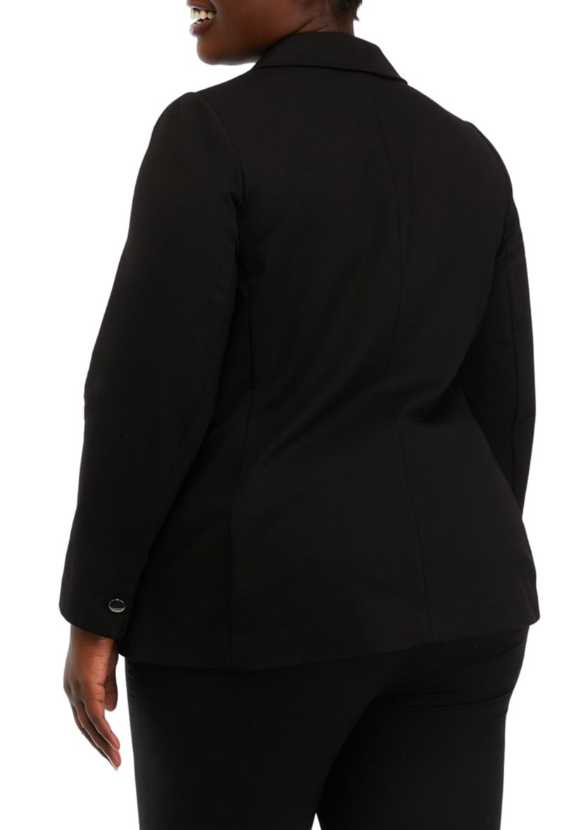 Plus Size Patch Pocket Blazer