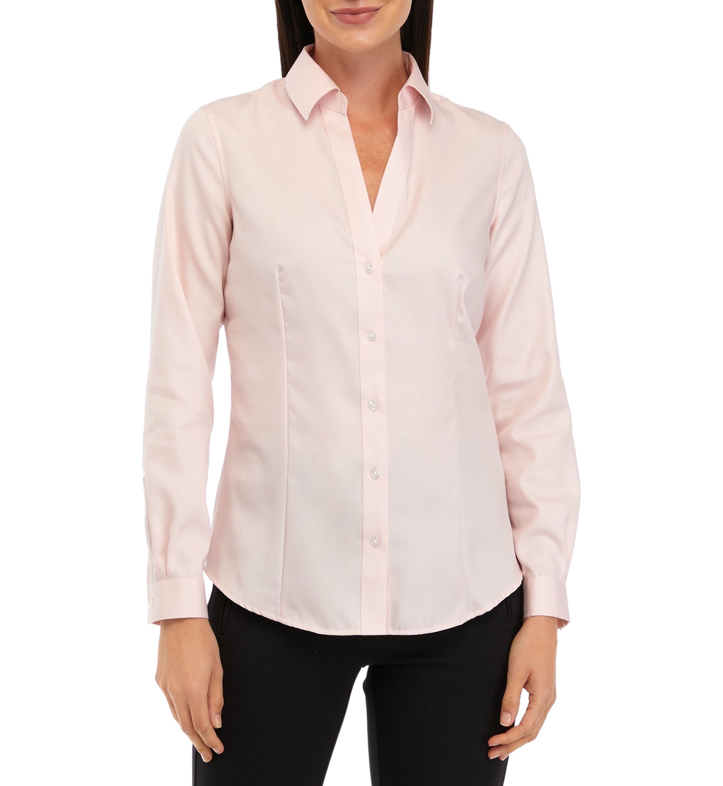 Womens Easy Care Button Front Shirt