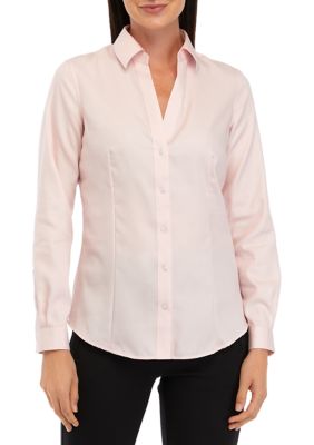 THE LIMITED Women's Petite Easy Care Button Front Shirt