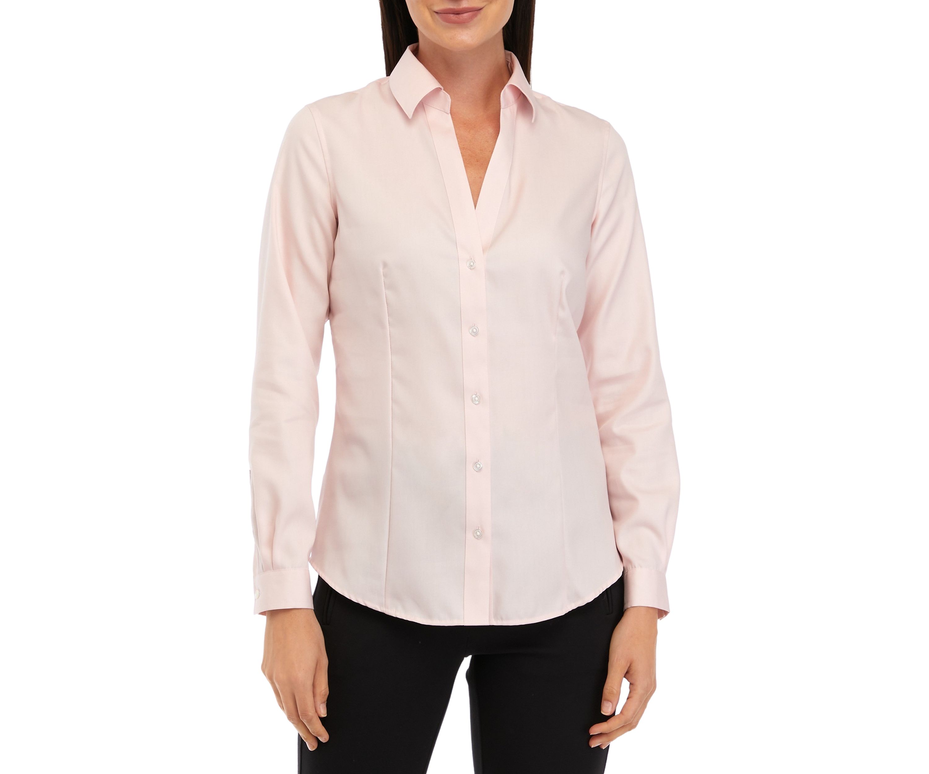 Petite Easy Care Button Front Shirt