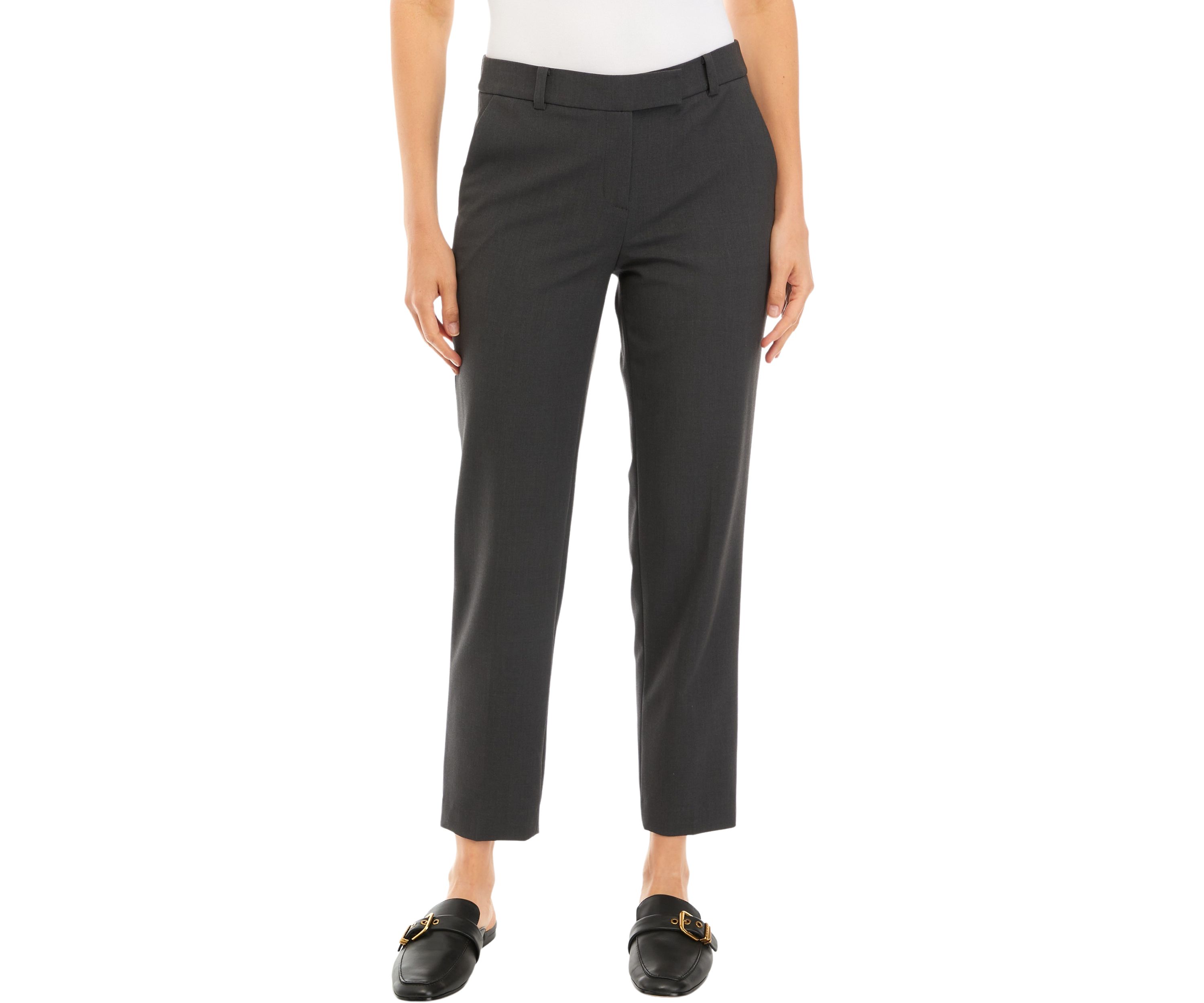 Womens Bi Stretch Slim Ankle Pants