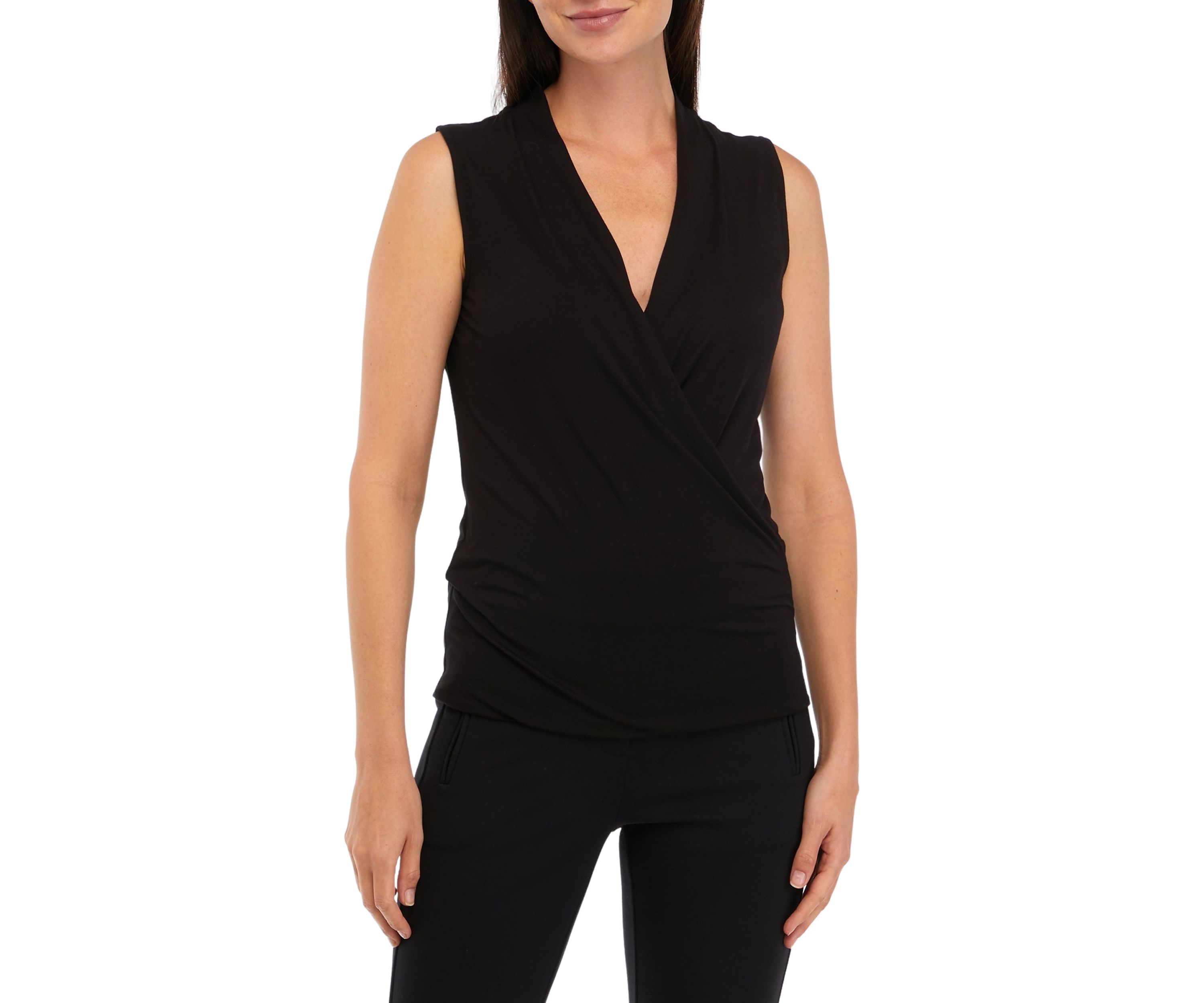 Womens Sleeveless Wrap Top