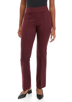 THE LIMITED Women's Pull On Elastic Back Pintuck Baby Bootcut Pants | belk