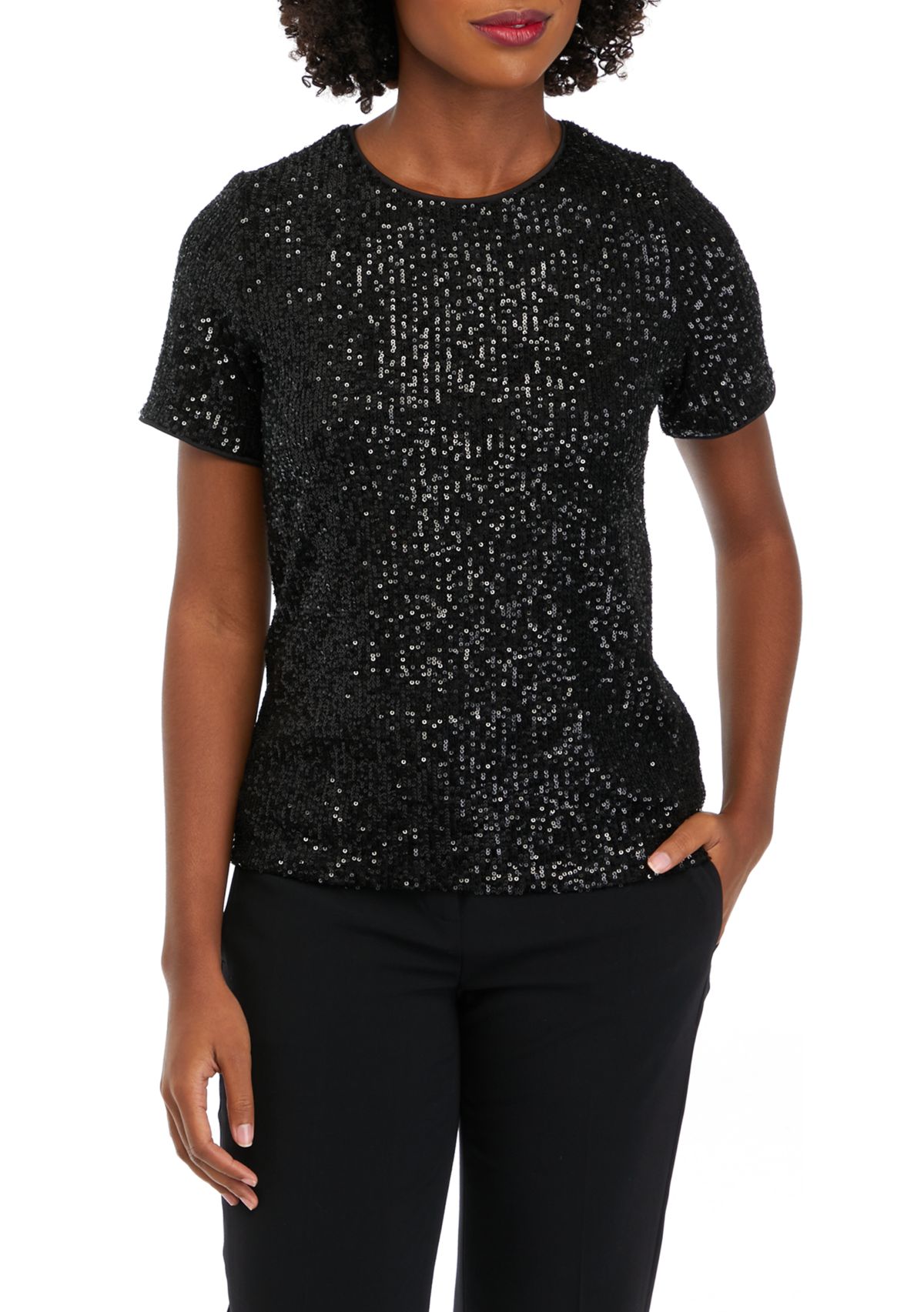 Womens Sequin Top