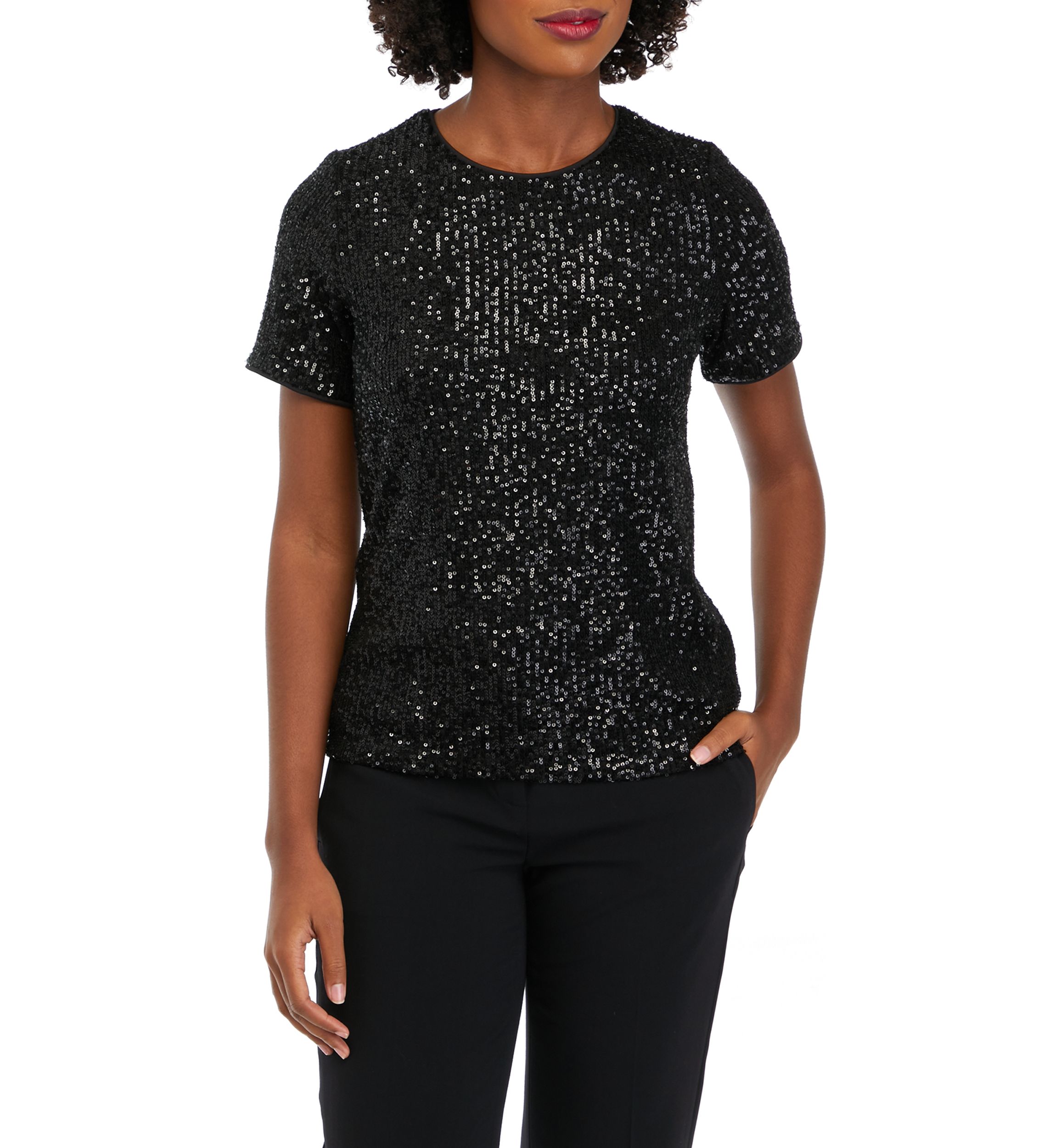 Womens Sequin Top
