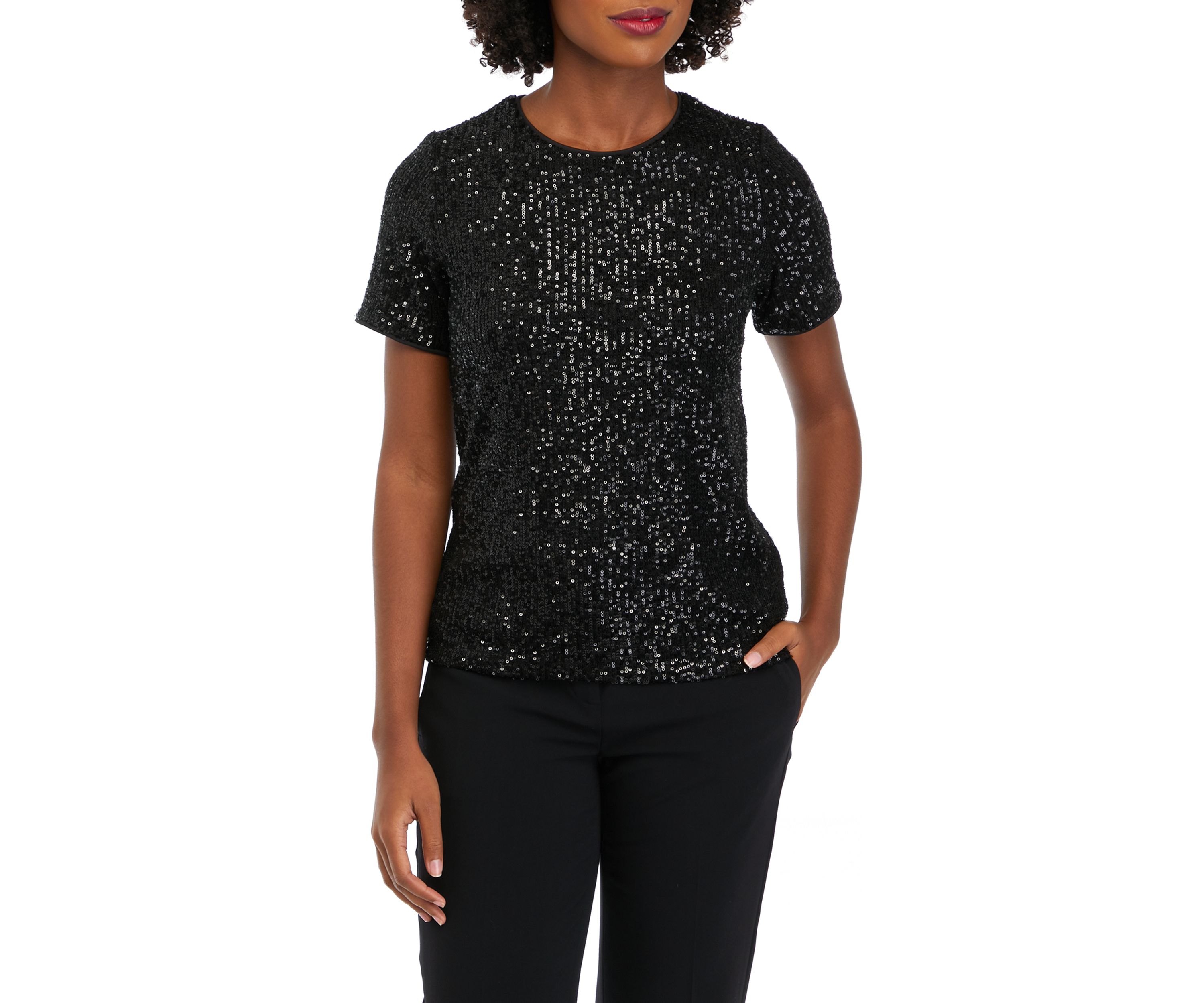 Womens Sequin Top