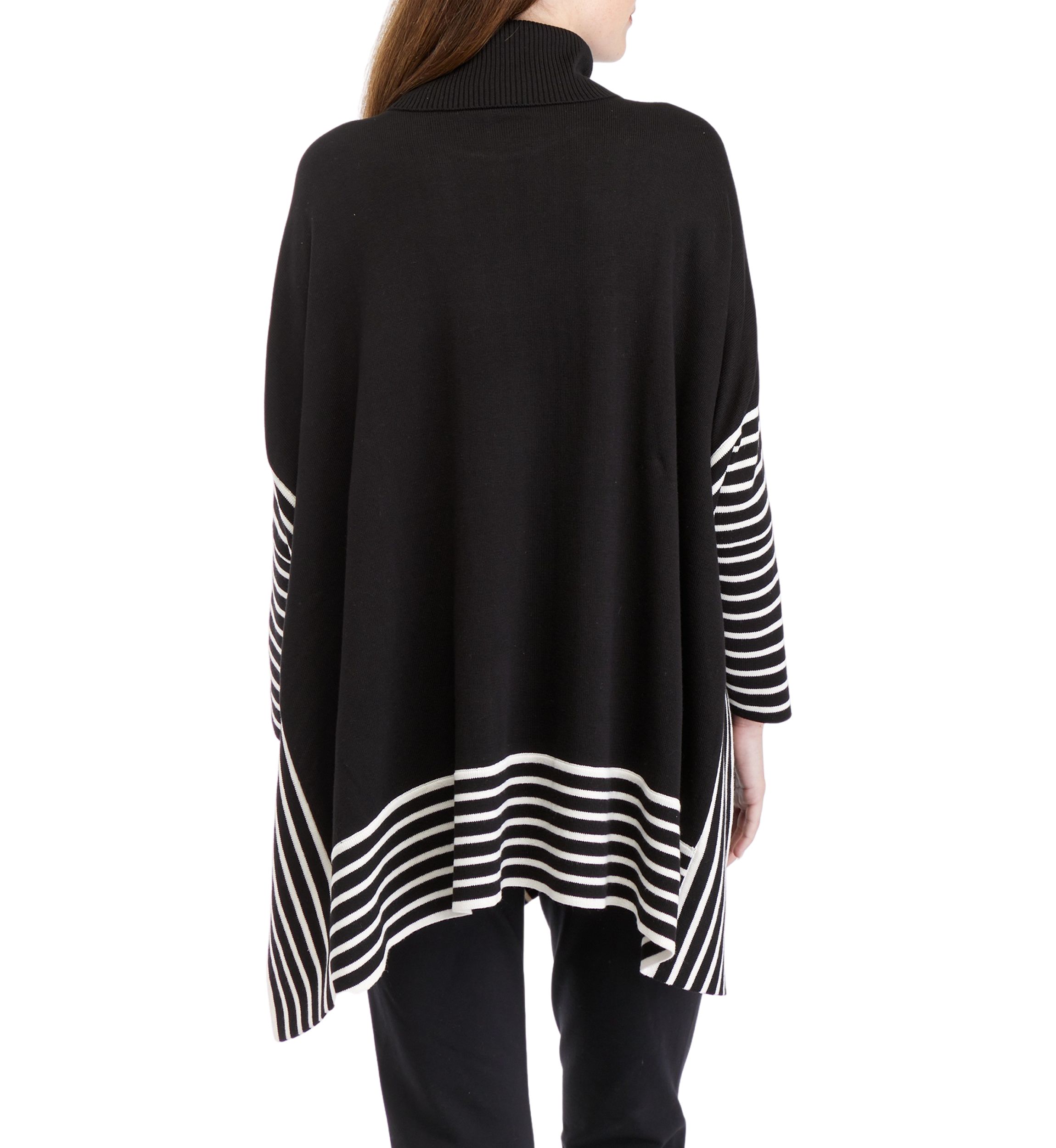 Womens Extend Drop Shoulder Stripe Sweater
