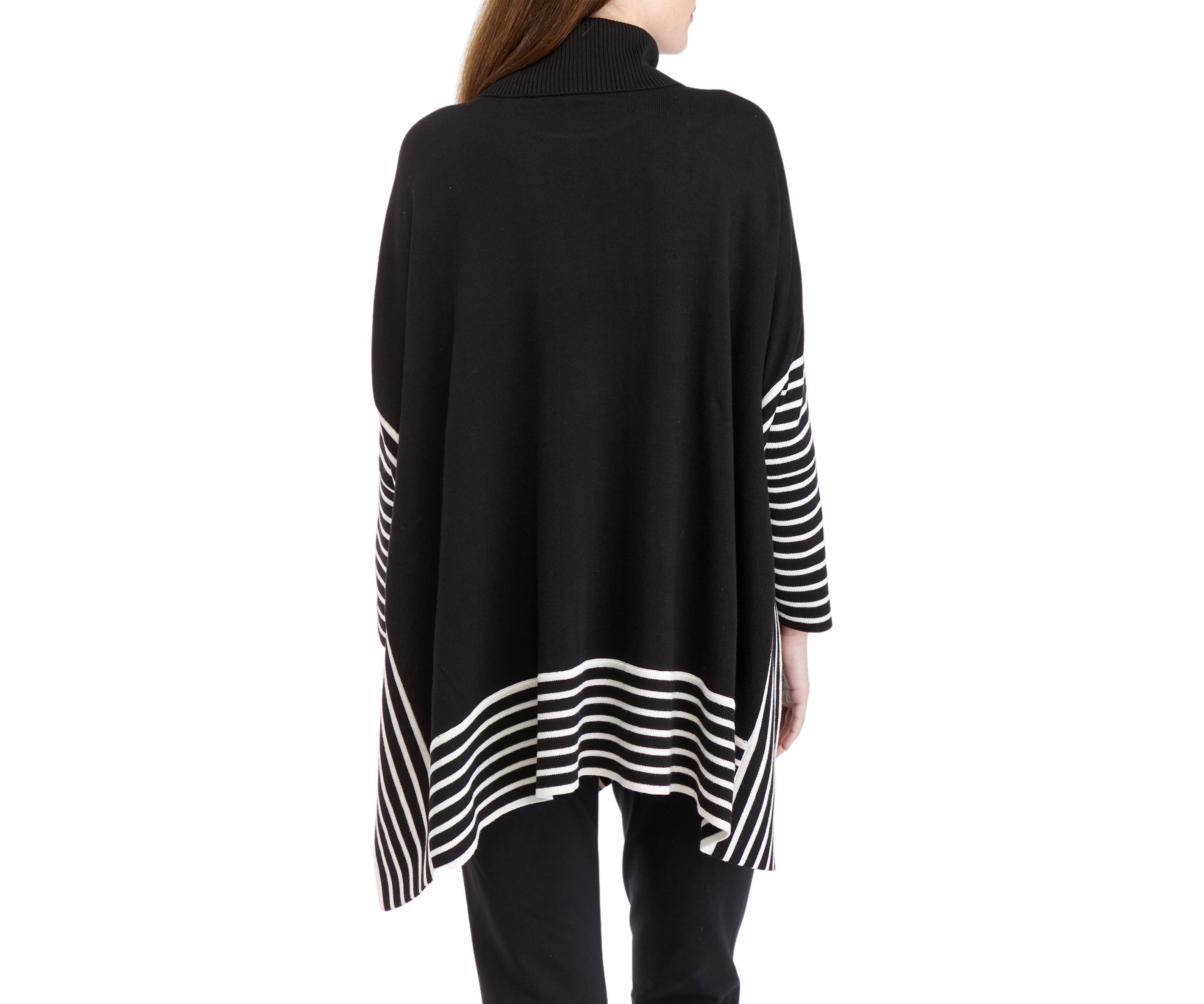 Womens Extend Drop Shoulder Stripe Sweater