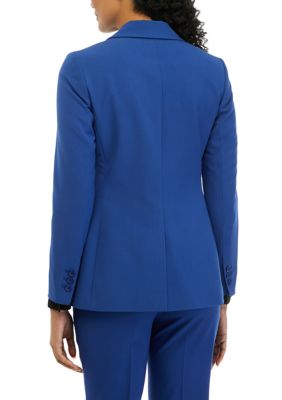 Notch Collar Rolled Cuff Bi-Stretch Blazer