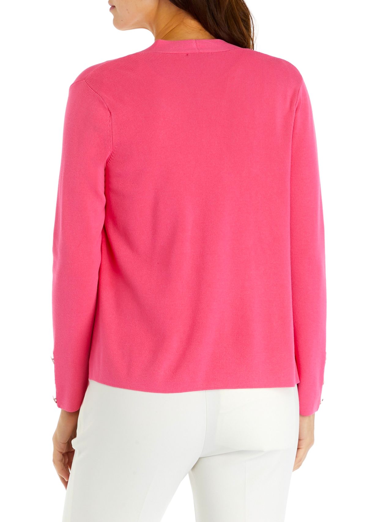 Womens Black Open Cardigan