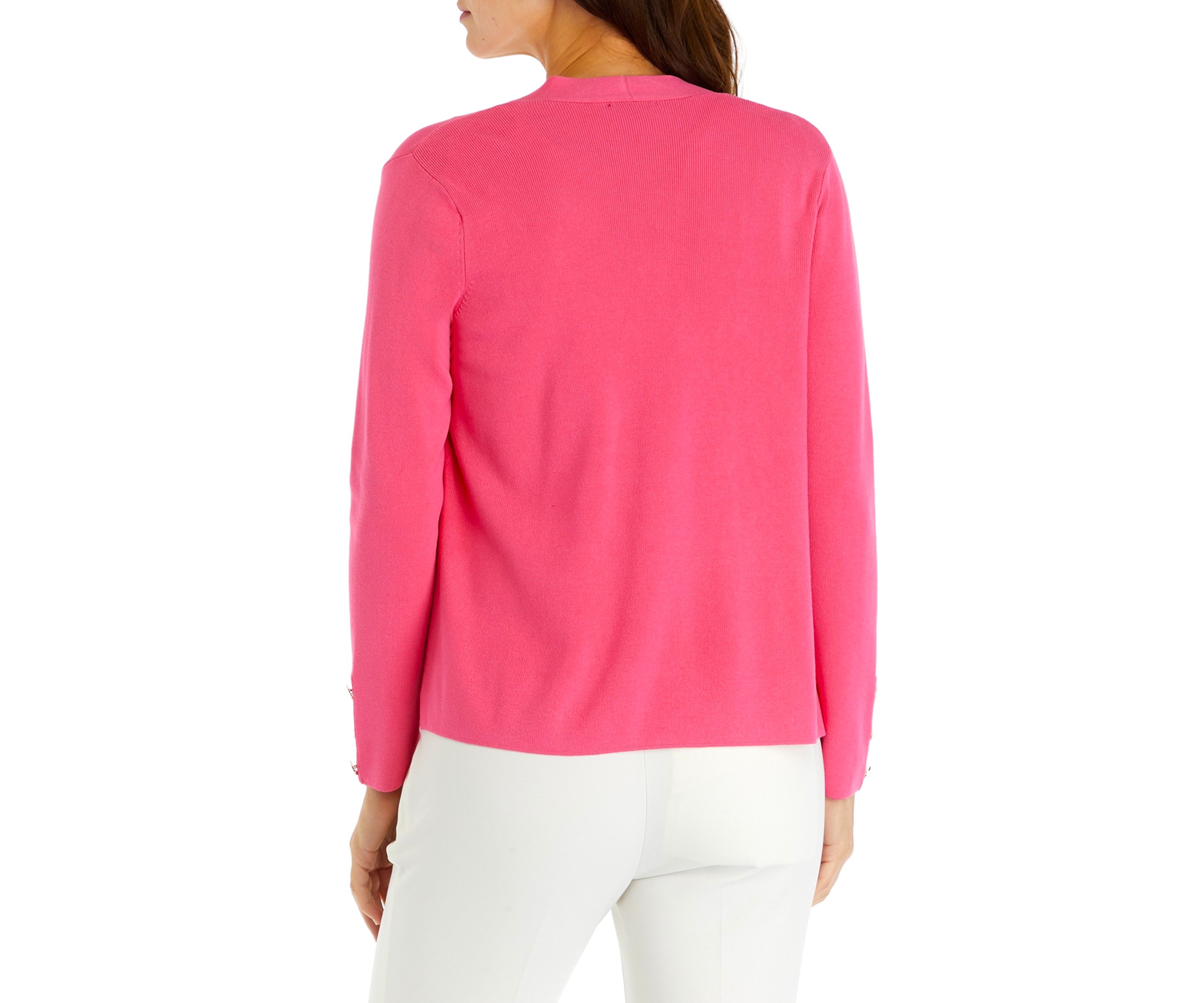 Womens Black Open Cardigan