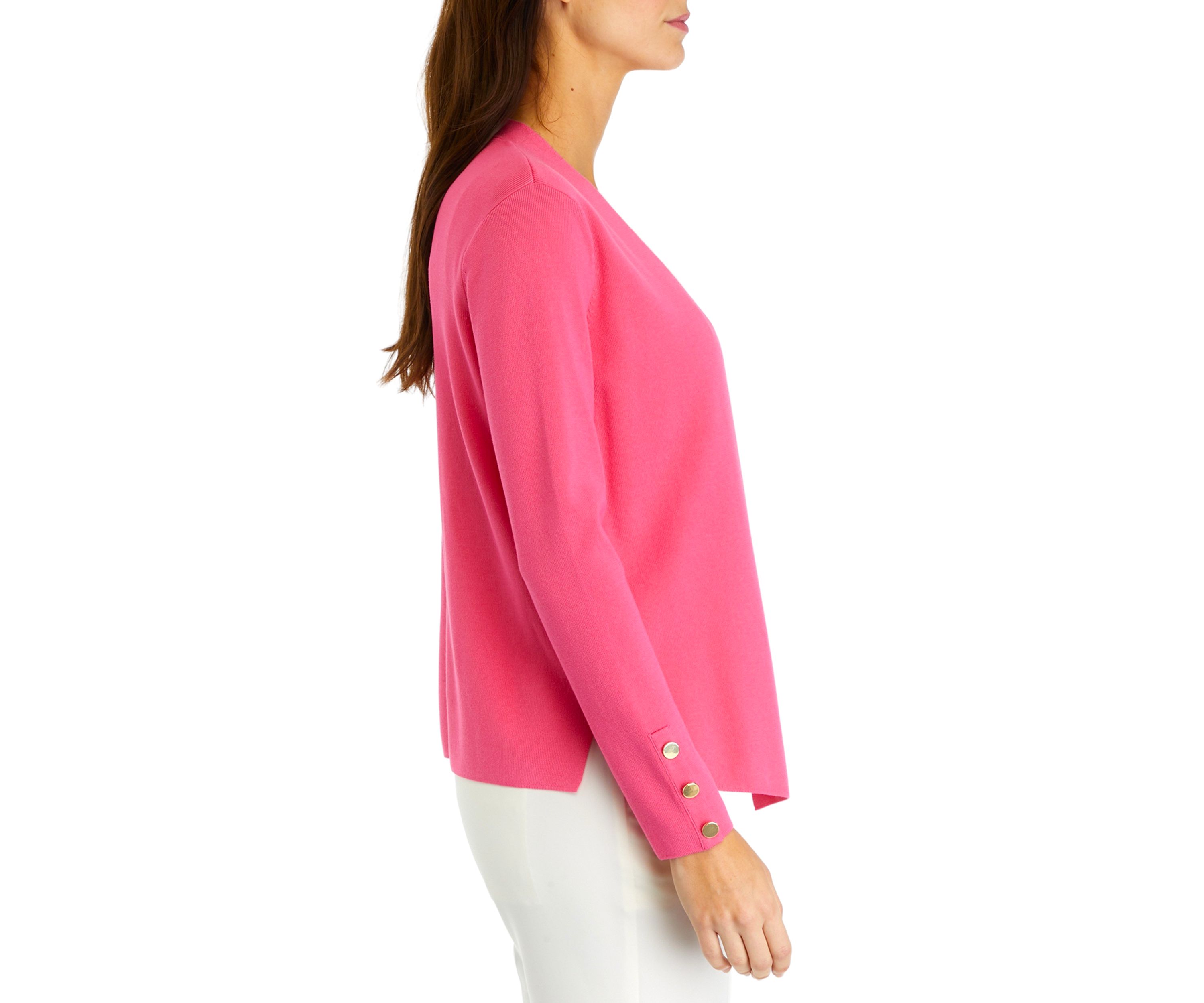 Womens Black Open Cardigan