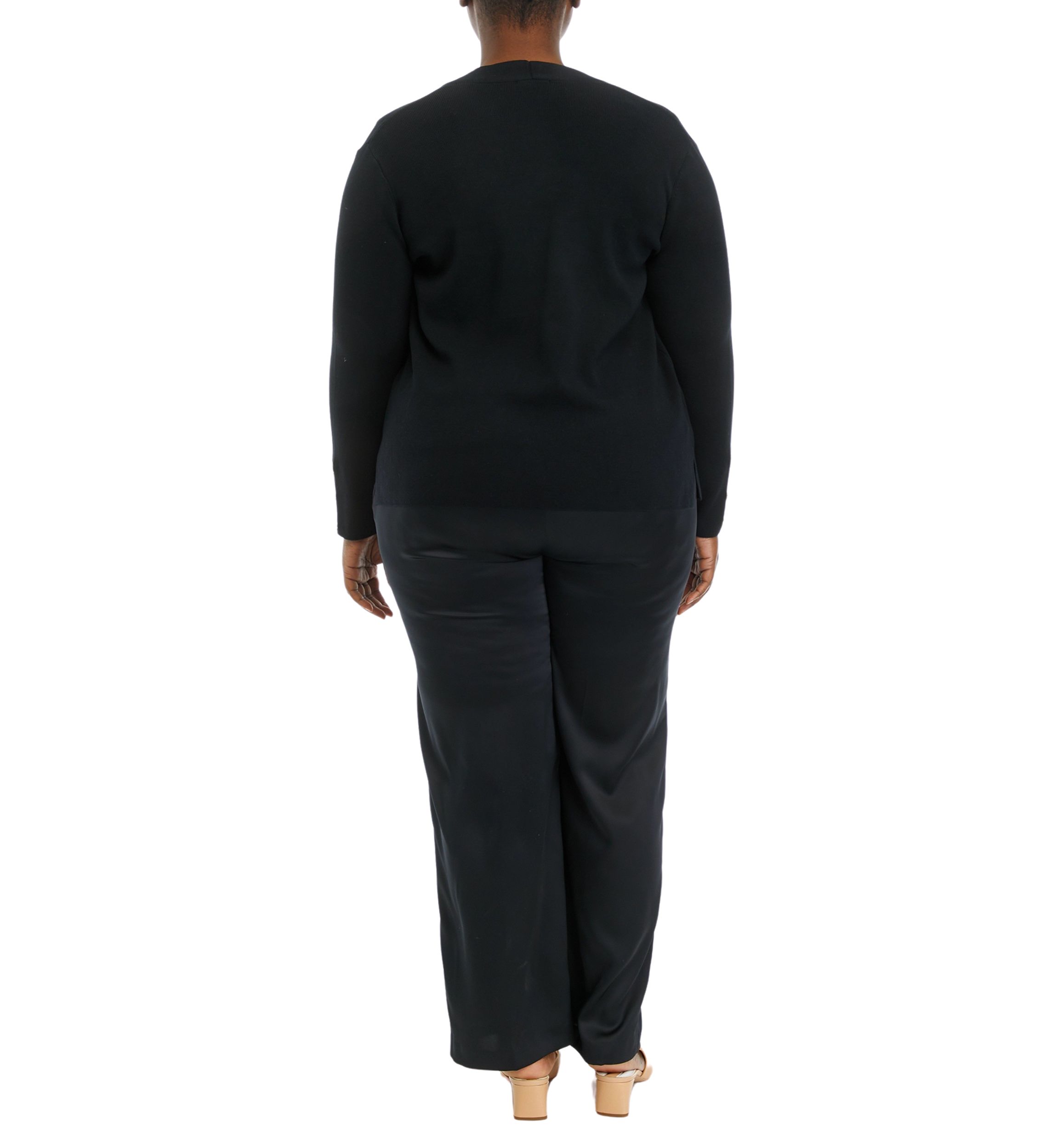 Plus Size  Open Cardigan 