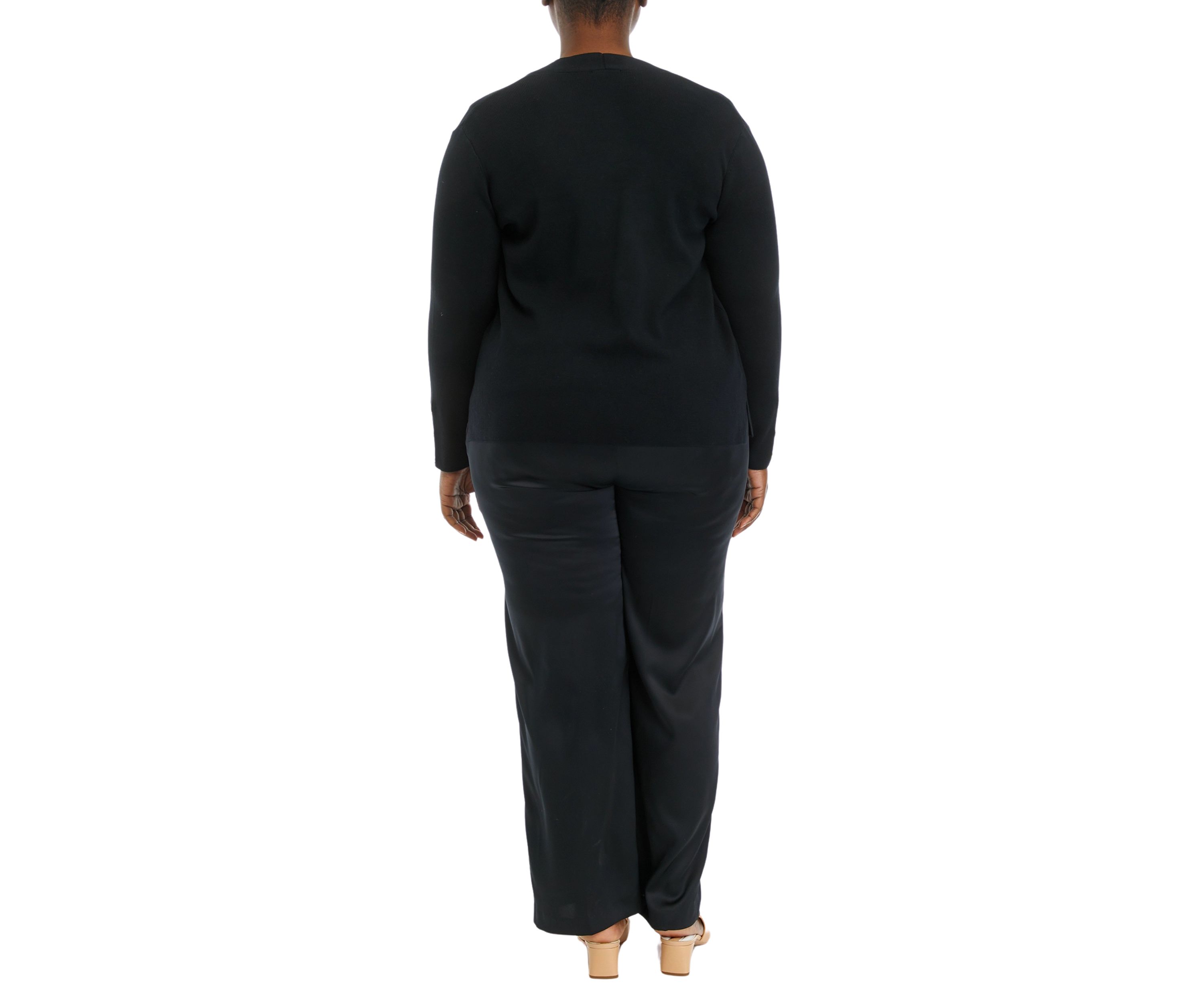 Plus Size  Open Cardigan 