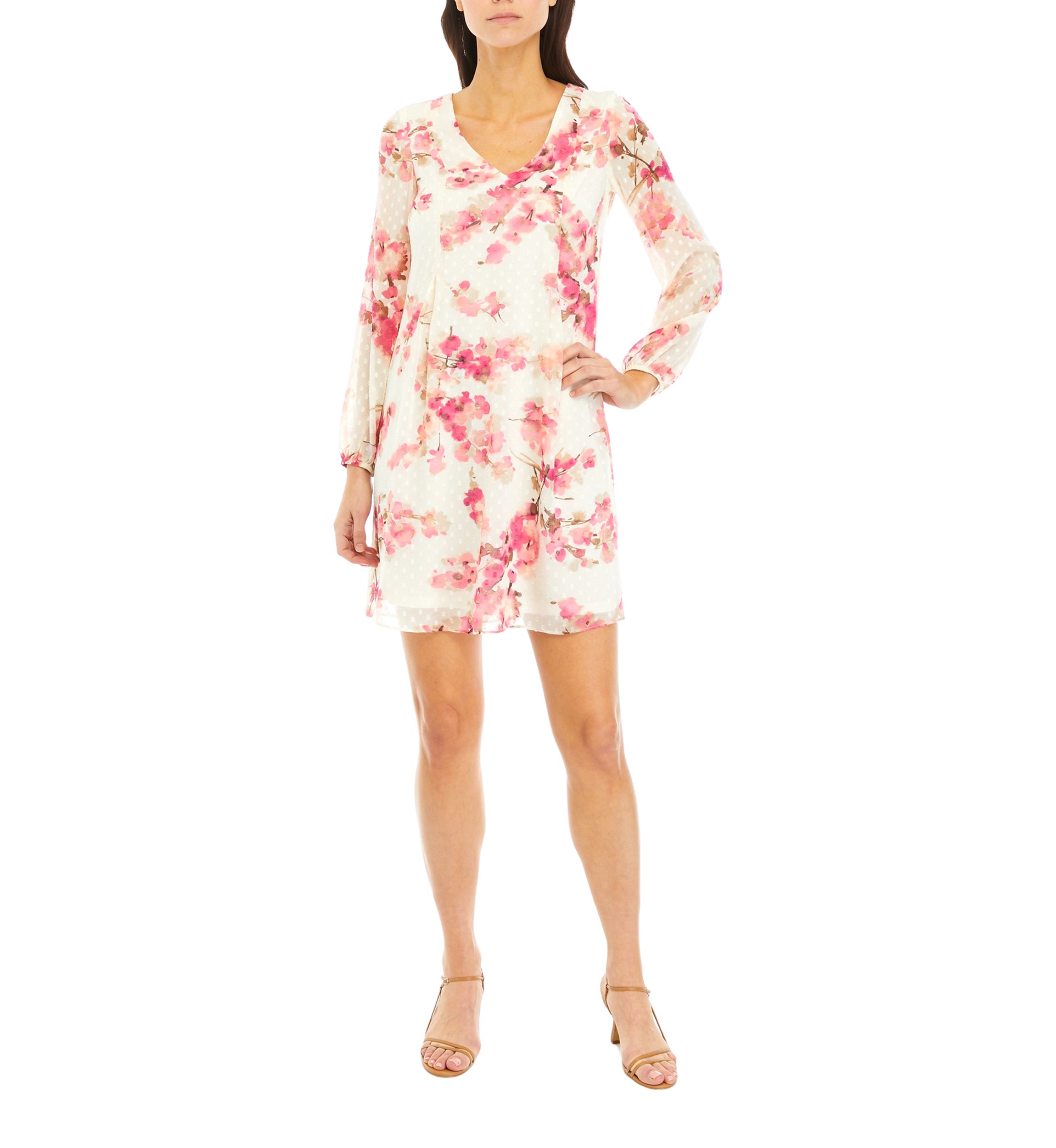 Petite Long Sleeve Shift Dress