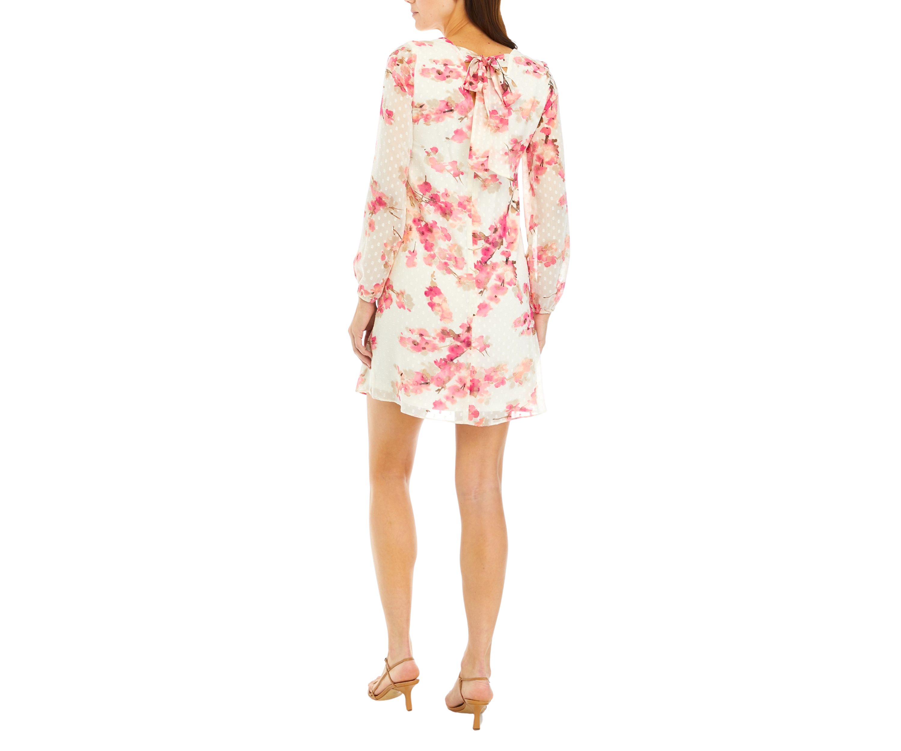 Petite Long Sleeve Shift Dress