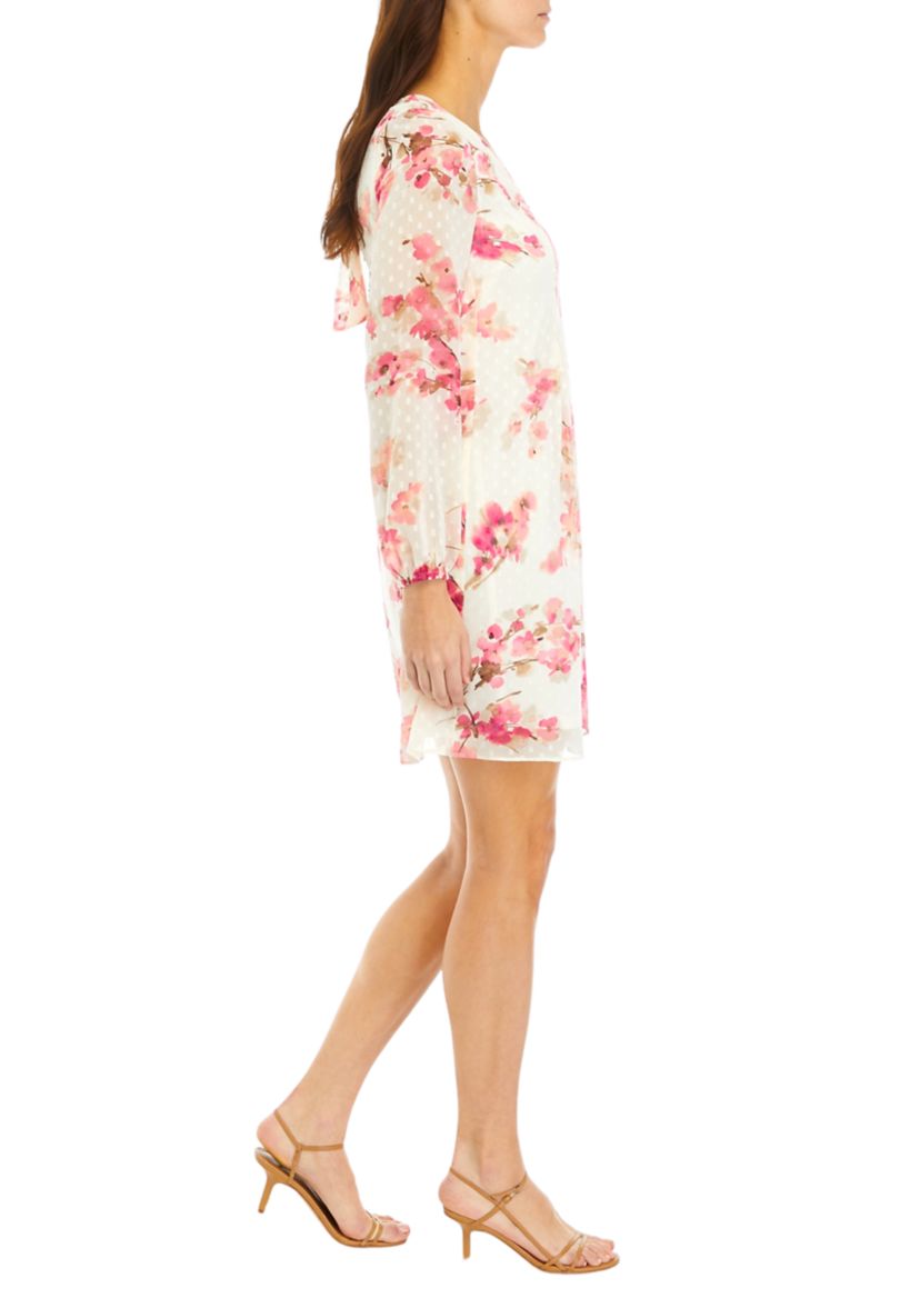Petite Long Sleeve Shift Dress
