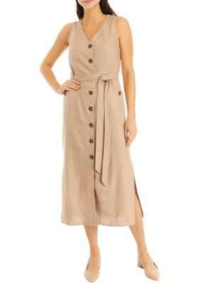 THE LIMITED Women's Sleeveless Pocket Detail Shirtdress, Small