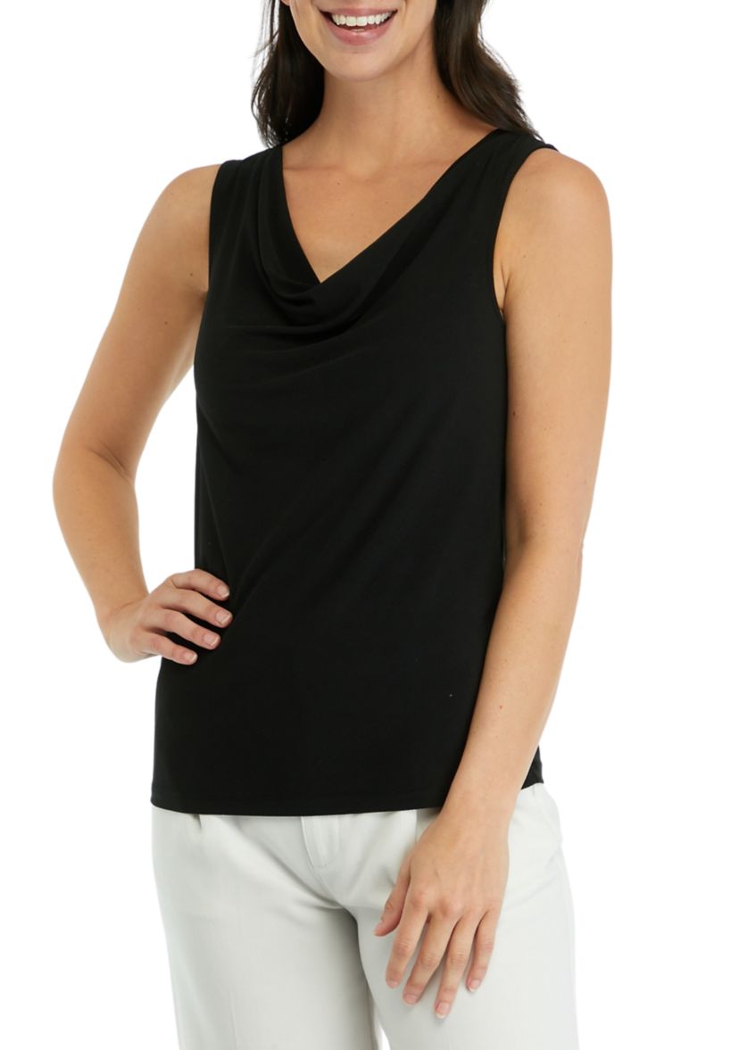 Womens Drape Neck Tank Top