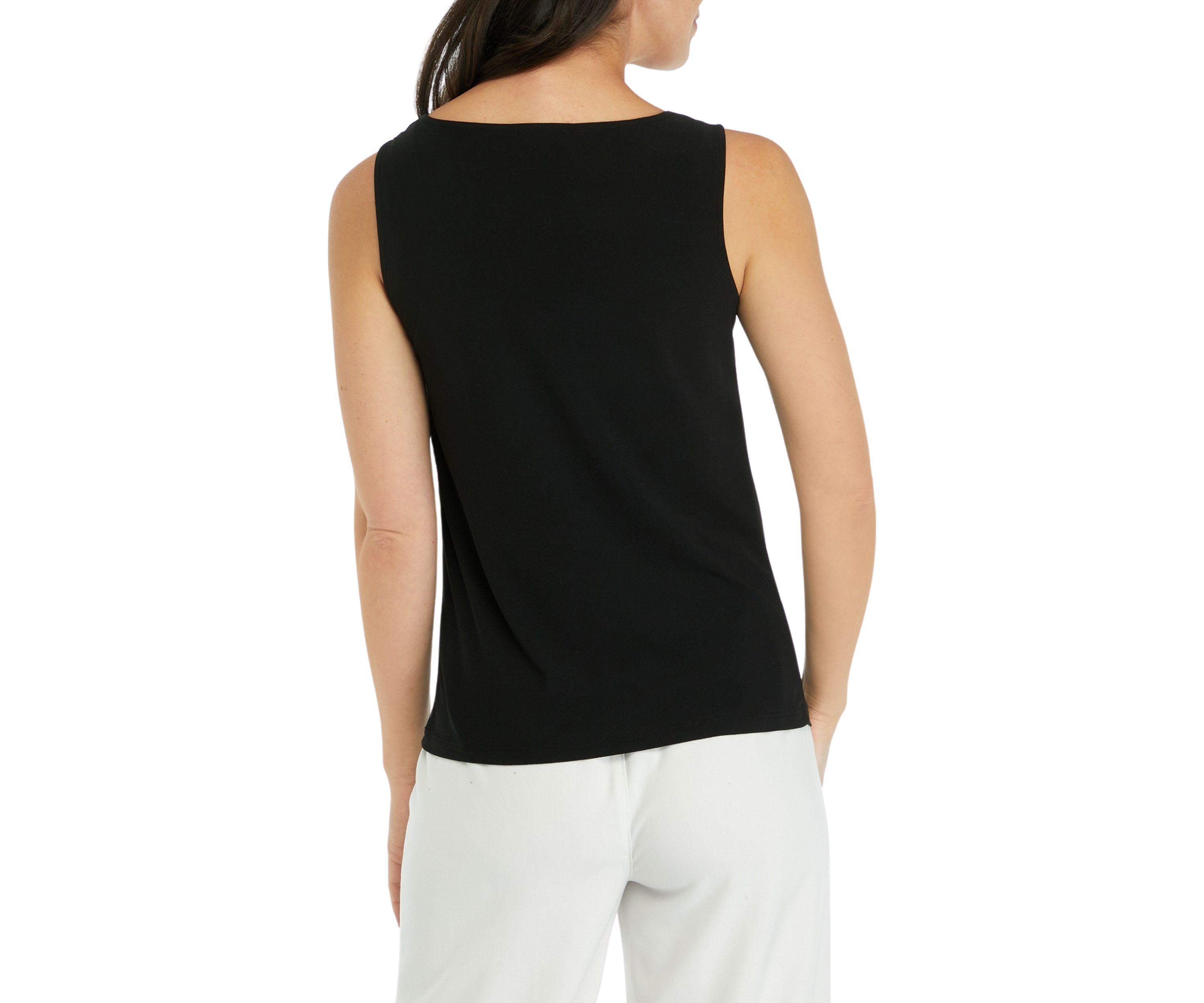 Womens Drape Neck Tank Top