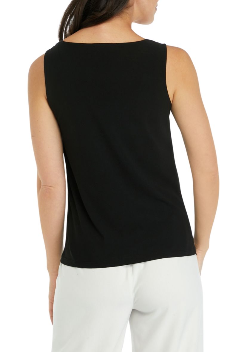 Womens Drape Neck Tank Top