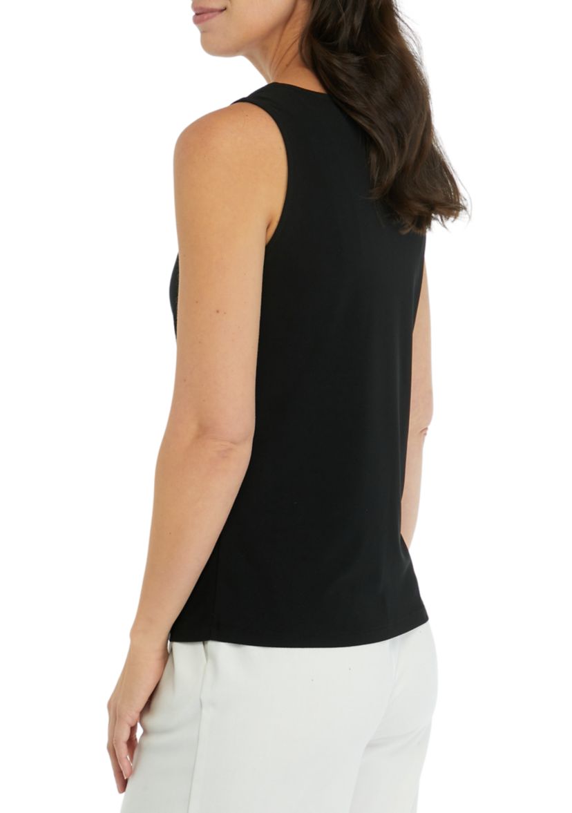 Womens Drape Neck Tank Top