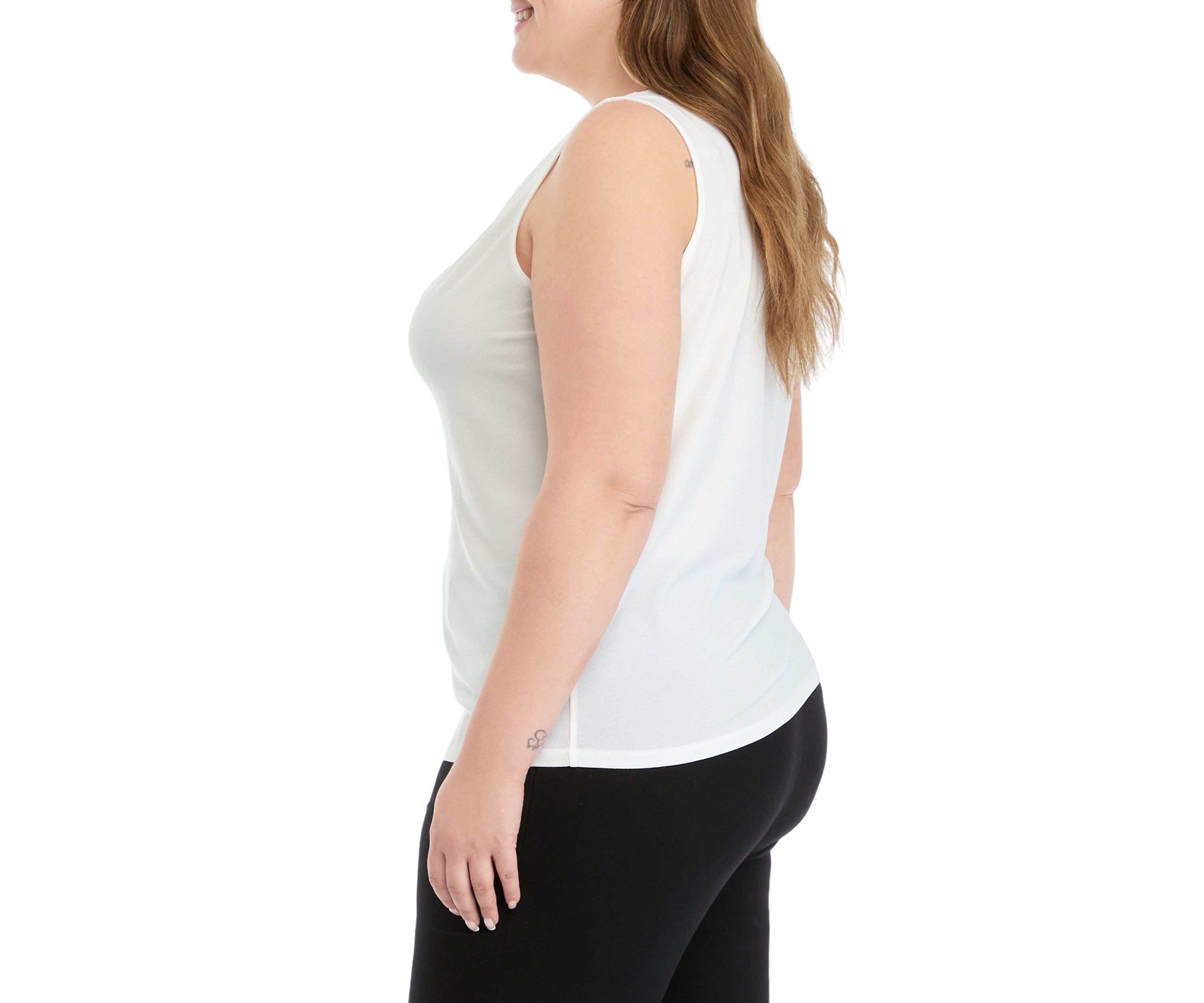 Plus Size Drape Neck Top