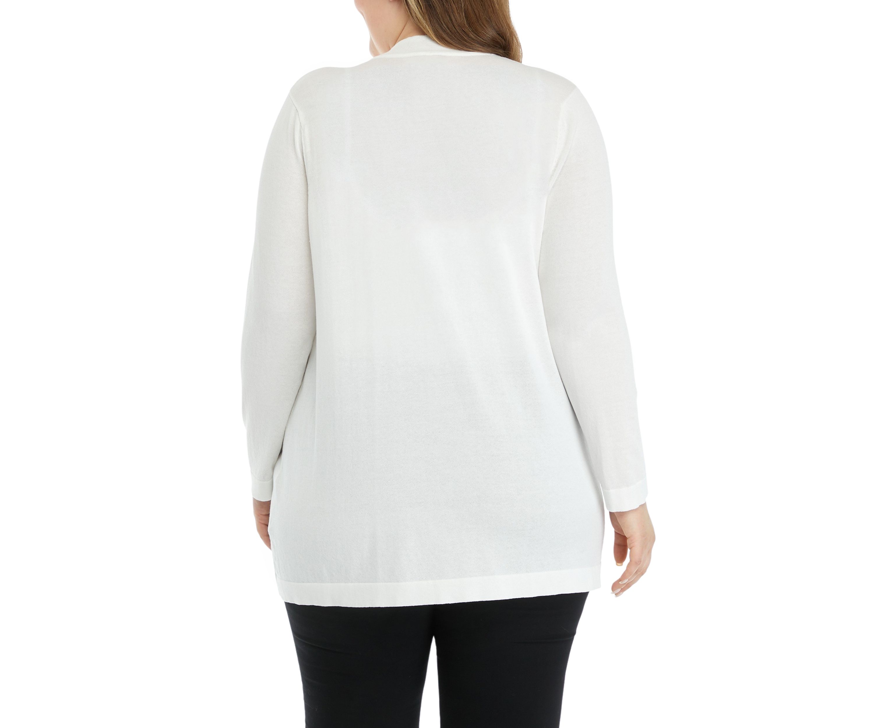 Plus Size Open Front Cardigan