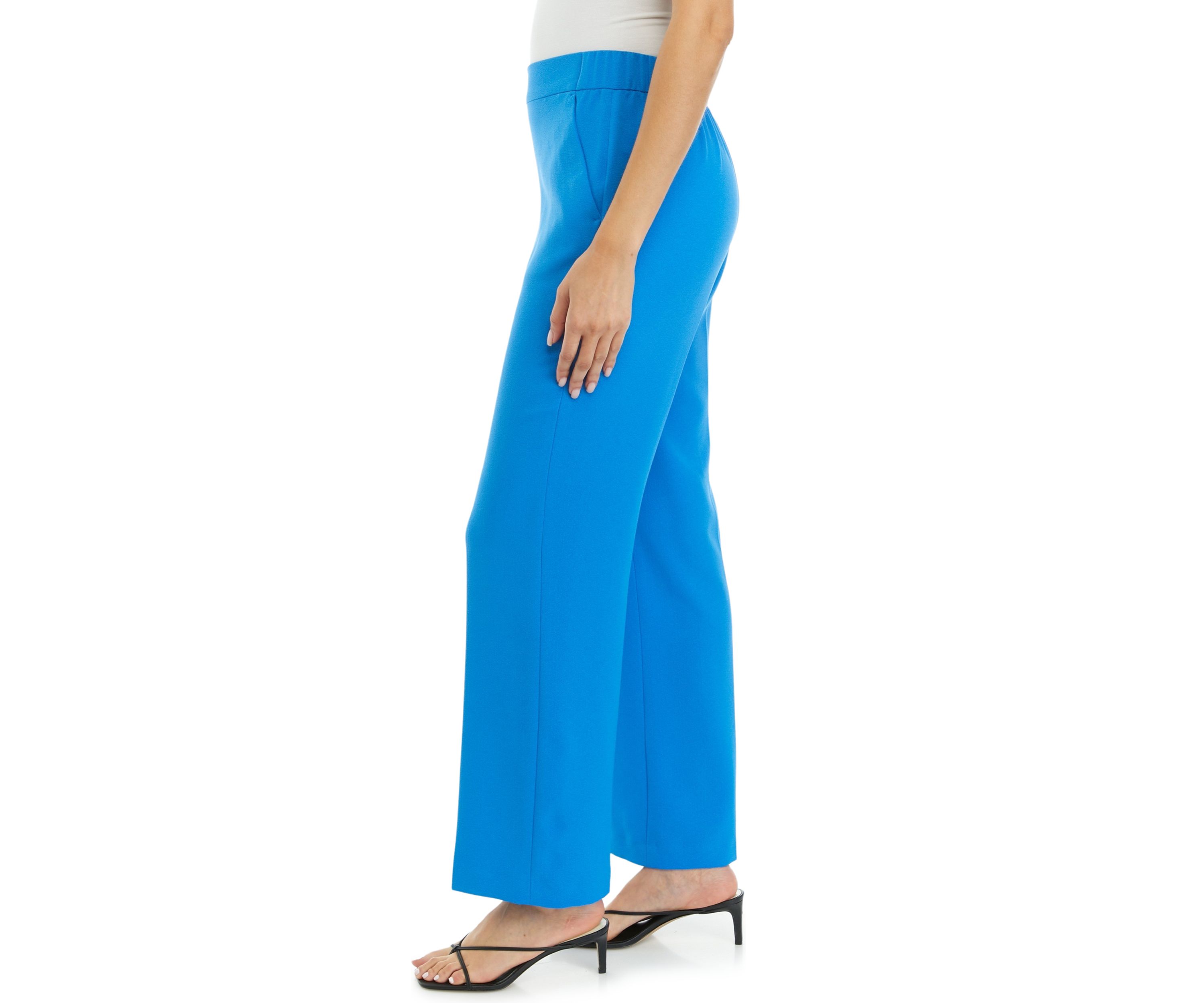 Womens Pull On Wide Leg Pants