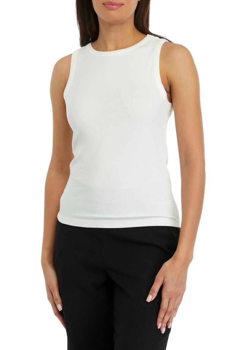 Womens Ribbed Knit Layering Tank Top