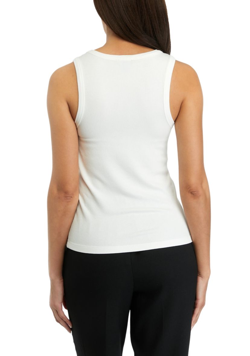 Womens Ribbed Knit Layering Tank Top