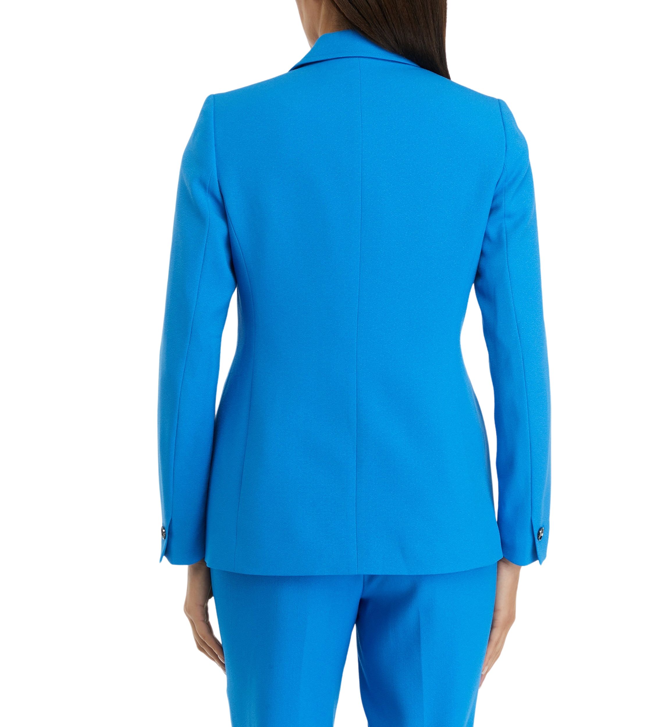 Womens Crepe One Button Suit Jacket
