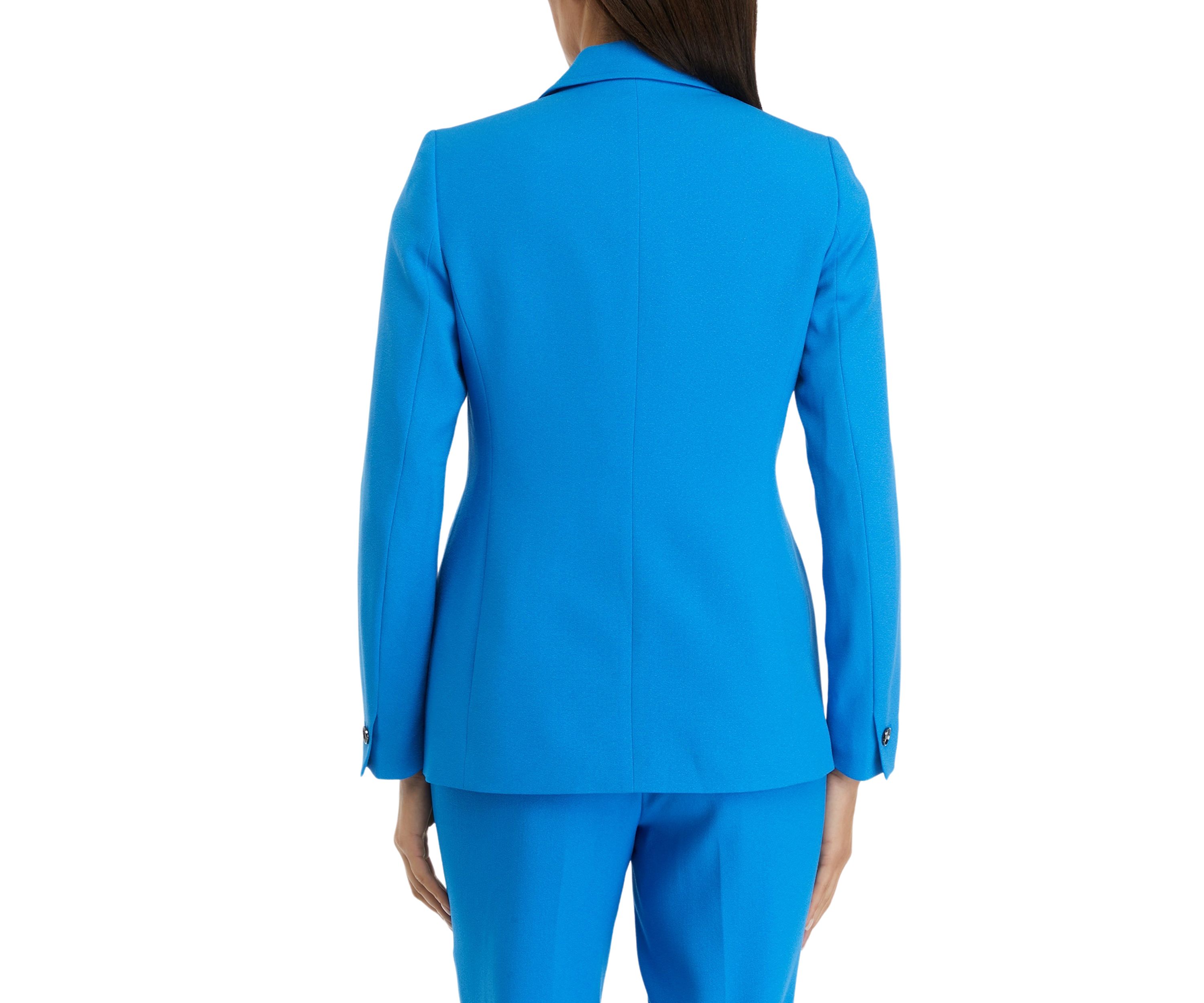 Womens Crepe One Button Suit Jacket