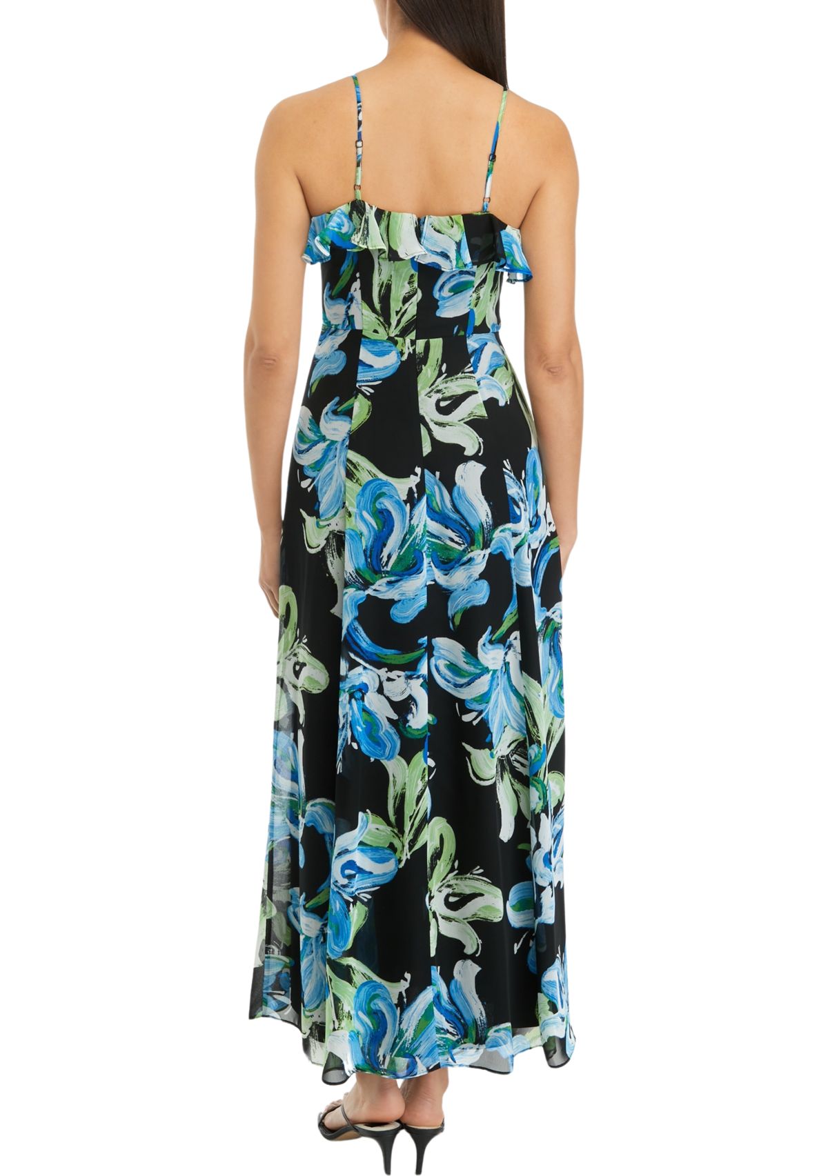 Womens Floral Print Maxi Dress